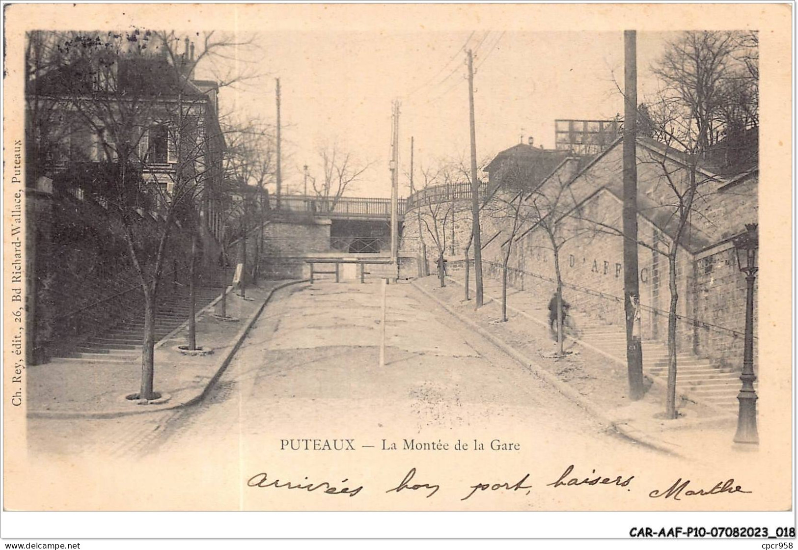 CAR-AAFP10-92-0865 - PUTEAUX - La Montée De La Gare - Puteaux