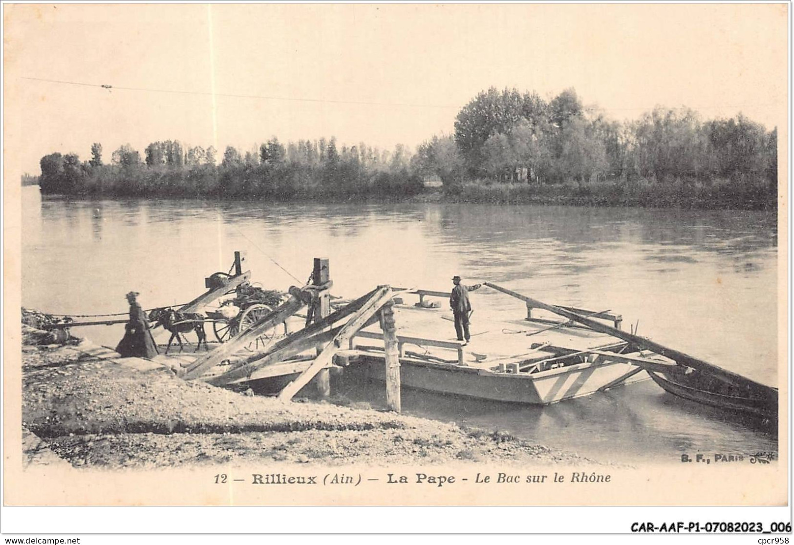 CAR-AAFP1-01-0004 - RILLIEUX - La Pape - Le Bac Sur Le Rhône - Non Classés