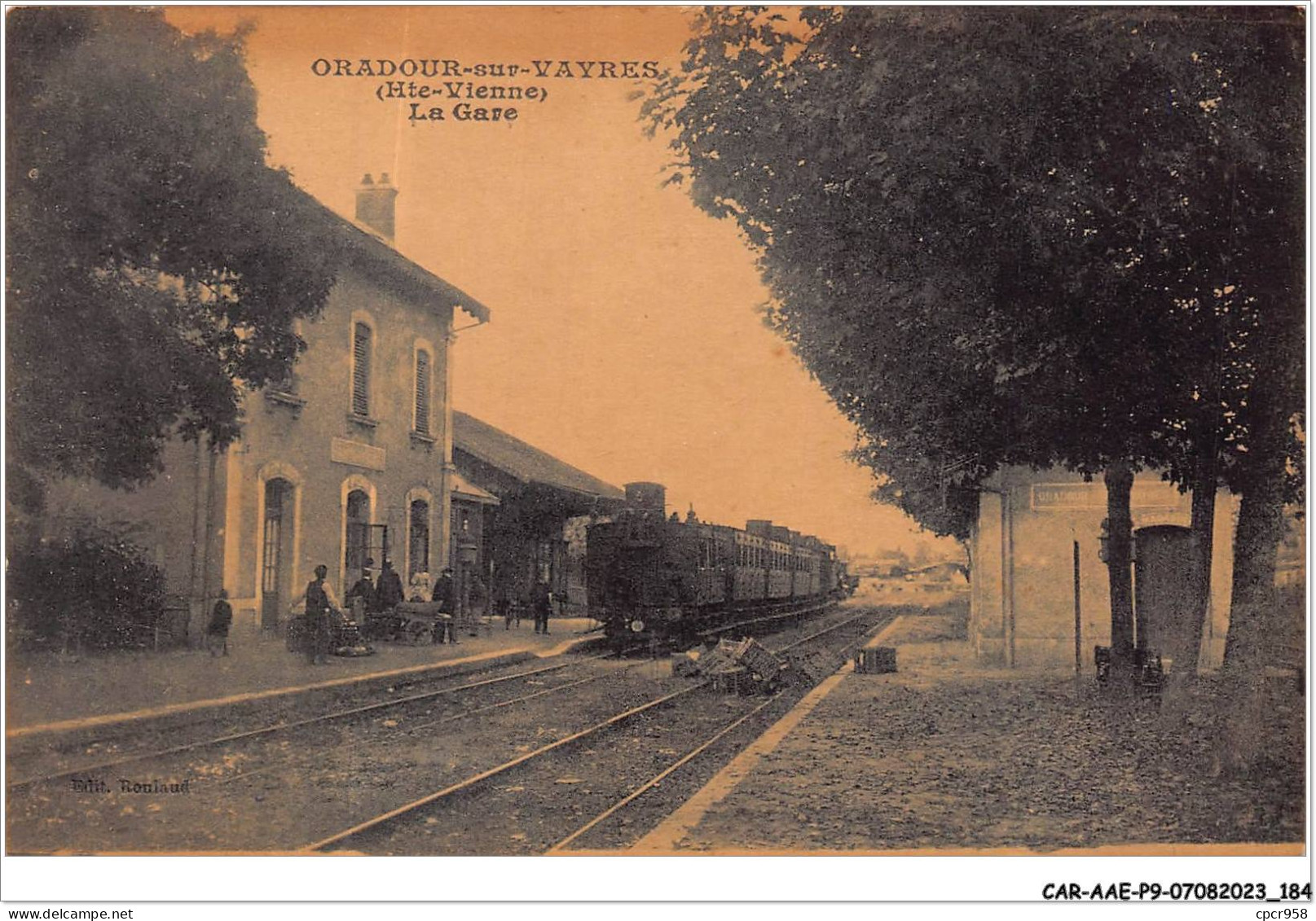 CAR-AAEP9-87-0928 - ORADOUR-SUR-VAYVRES - La Gare - Train - Oradour Sur Glane