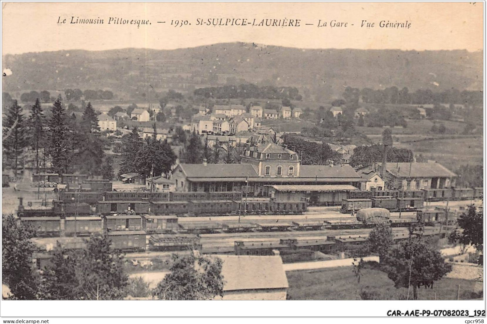 CAR-AAEP9-87-0932 - ST-SULPICE-LAURIERE - La Gare - Vue Generale - Saint Sulpice Les Feuilles