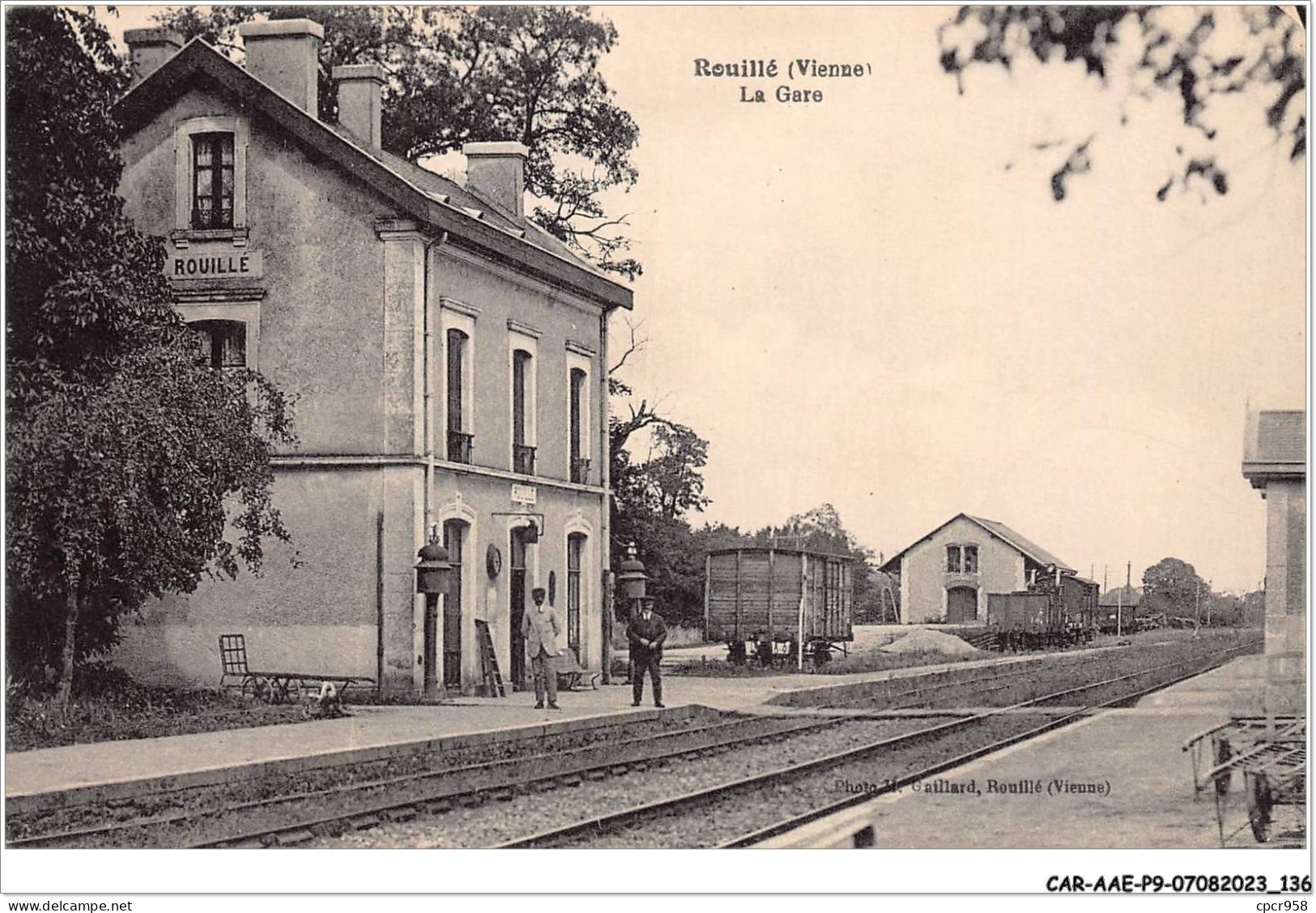 CAR-AAEP9-86-0904 - ROUILLE - La Gare - Autres & Non Classés