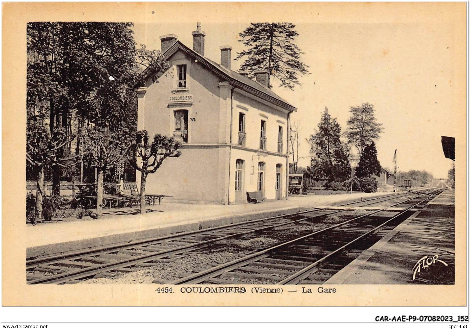 CAR-AAEP9-86-0912 - COULOMBIERS - La Gare  - Autres & Non Classés