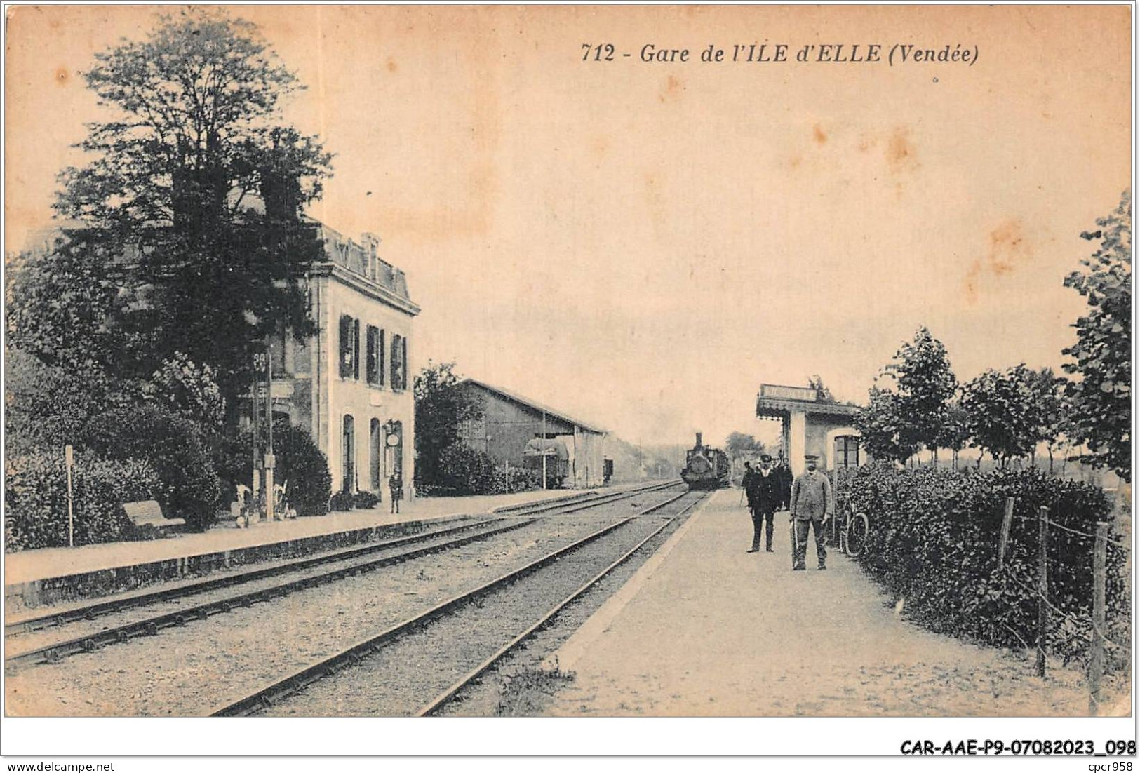 CAR-AAEP9-85-0885 - Gare De L'ILE D'ELLE - Train - Other & Unclassified