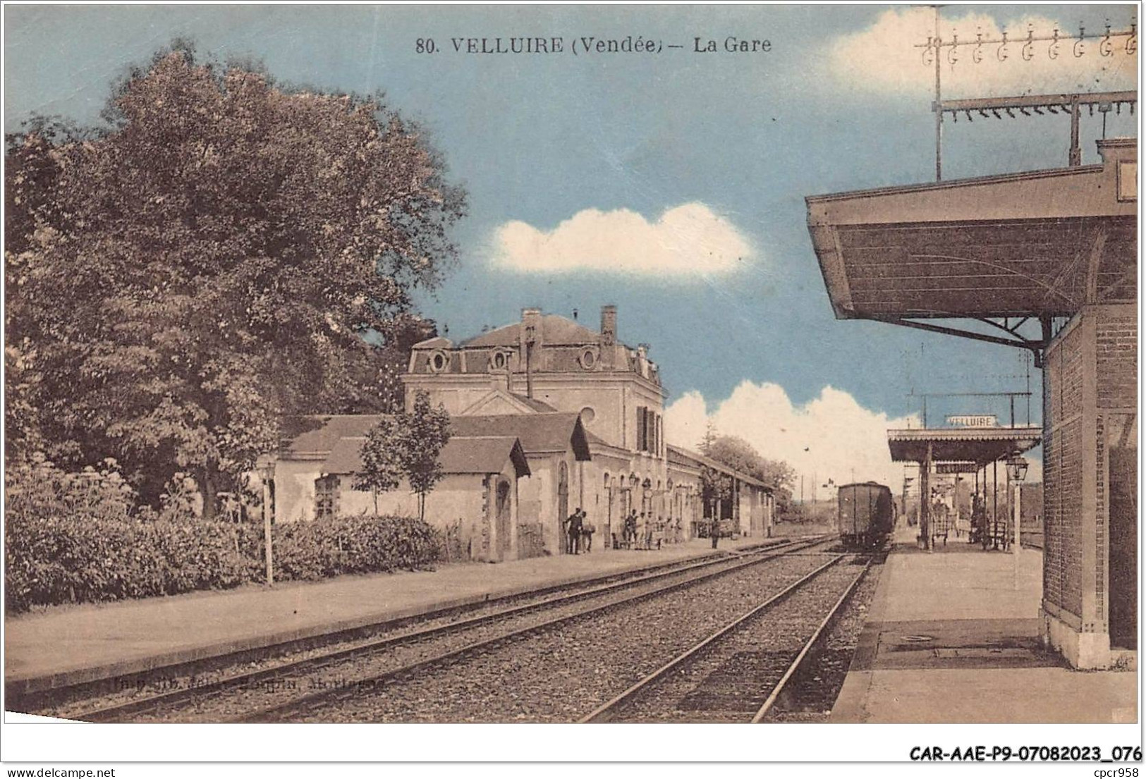 CAR-AAEP9-85-0874 - VELLUIRE - La Gare  - Other & Unclassified