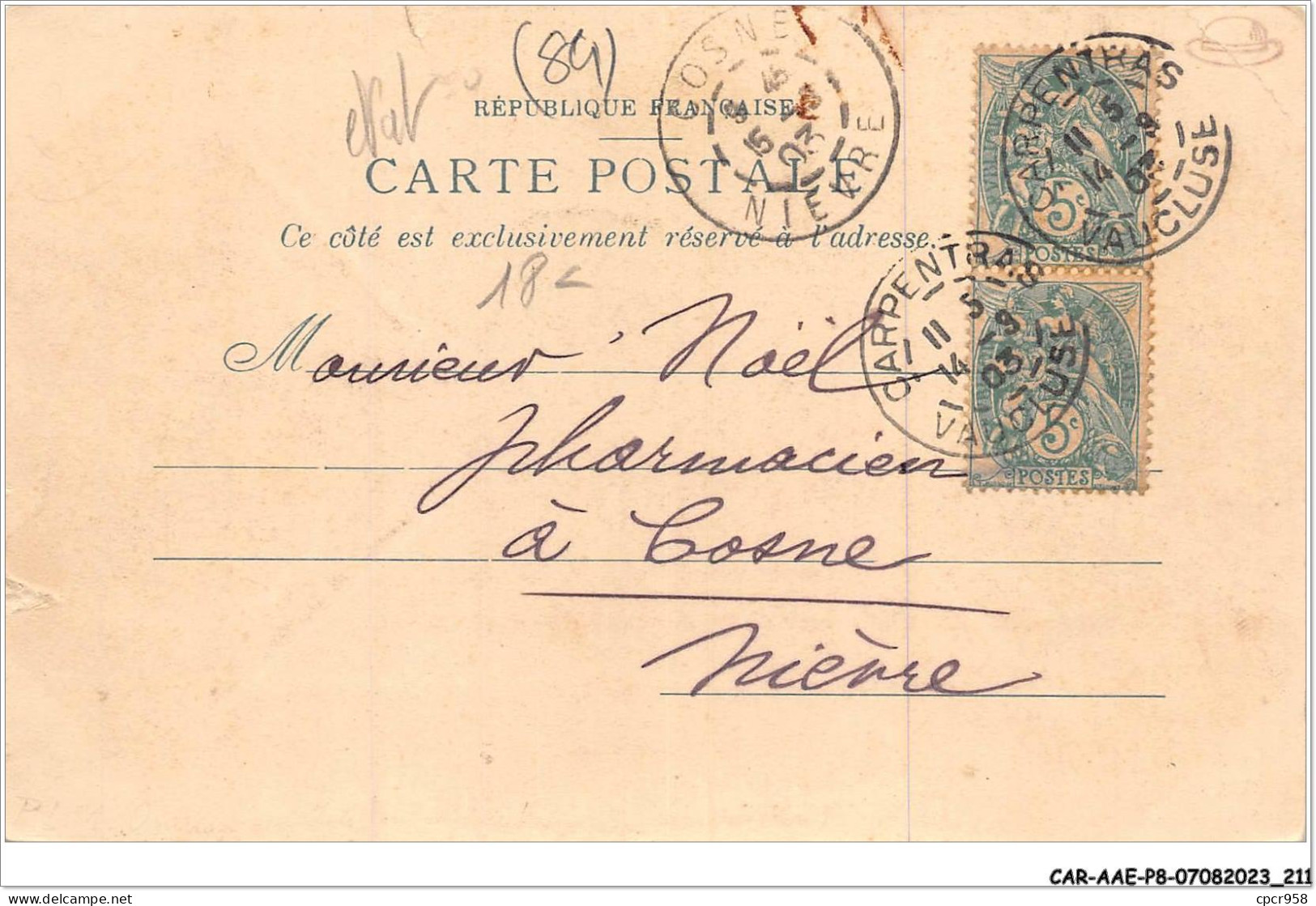 CAR-AAEP8-84-0832 - CARPENTRAS - La Gare - Carte Vendue En L'etat - Carpentras