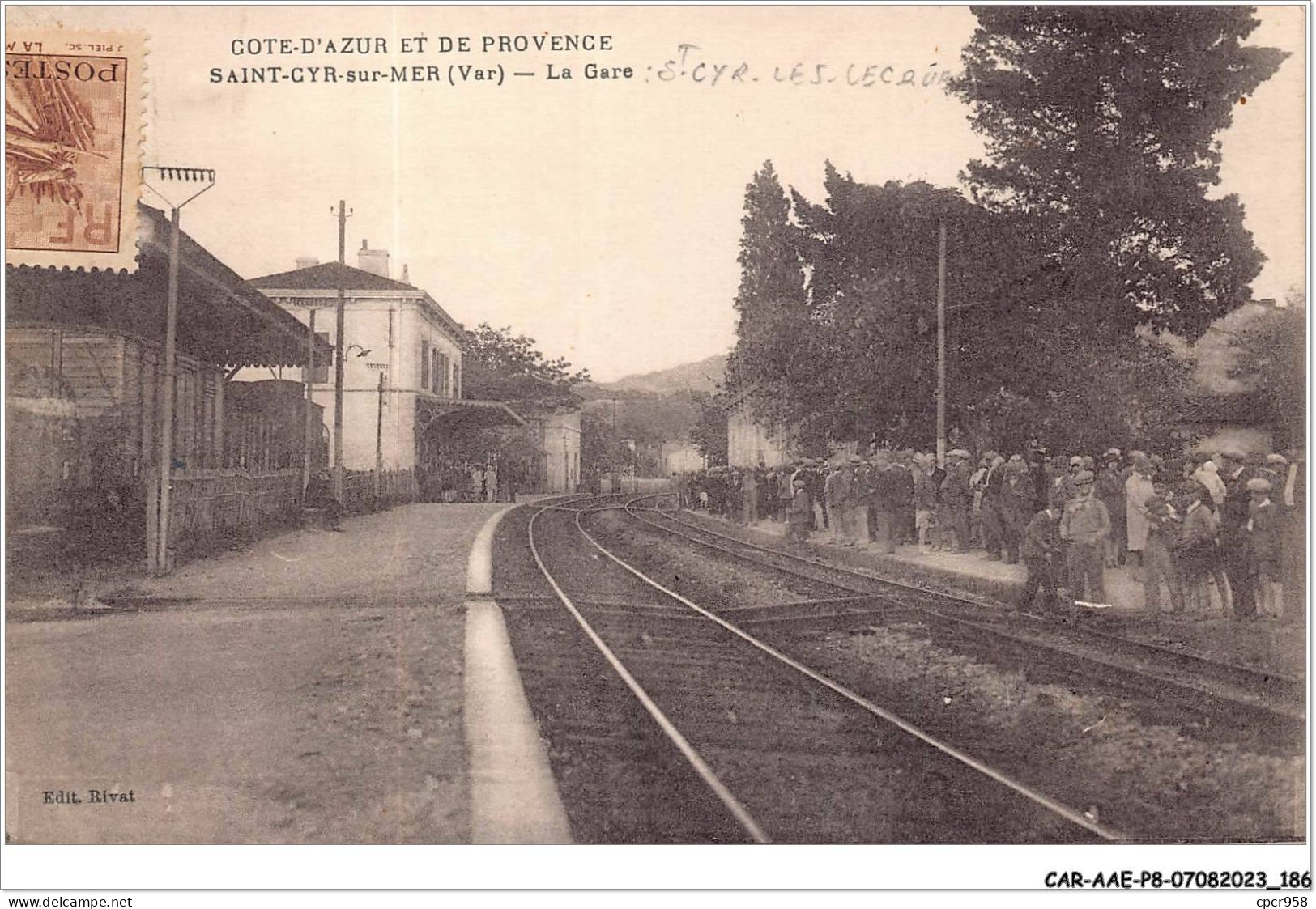 CAR-AAEP8-83-0820 - SAINT-CYR-SUR-MER - La Gare - Saint-Cyr-sur-Mer