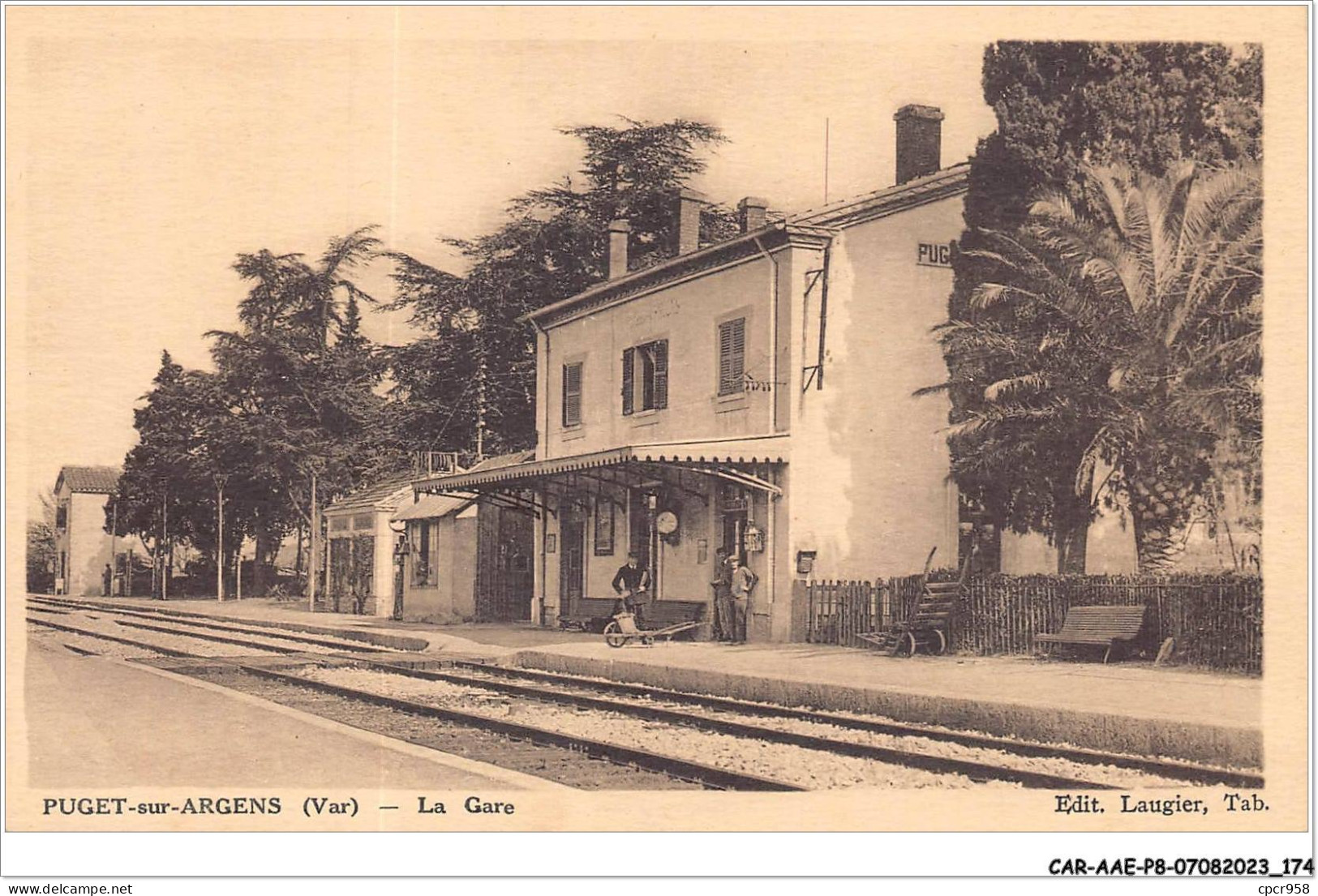 CAR-AAEP8-83-0814 - PUGET-SUR-ARGENS - La Gare - Autres & Non Classés