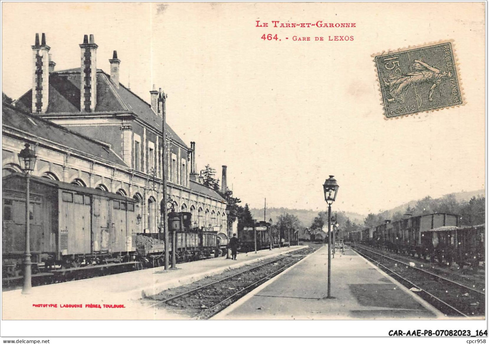 CAR-AAEP8-82-0809 - LE TARN-ET-GARONNE - Gare De LEXOS - Train - Autres & Non Classés