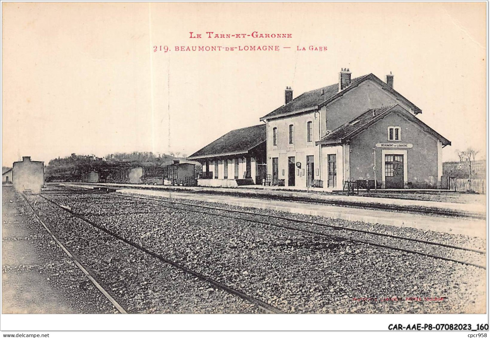 CAR-AAEP8-82-0807 - BEAUMONT-DE-LOMAGNE - La Gare - Beaumont De Lomagne