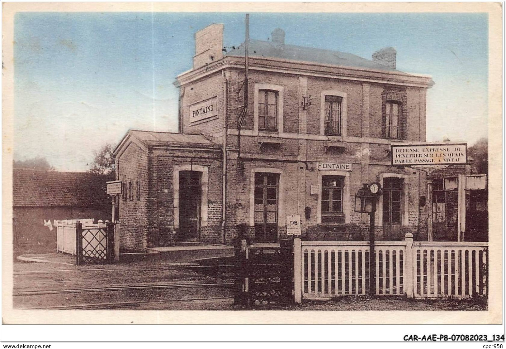 CAR-AAEP8-80-0794 - FONTAINE-SUR-SOMME - La Gare - Other & Unclassified
