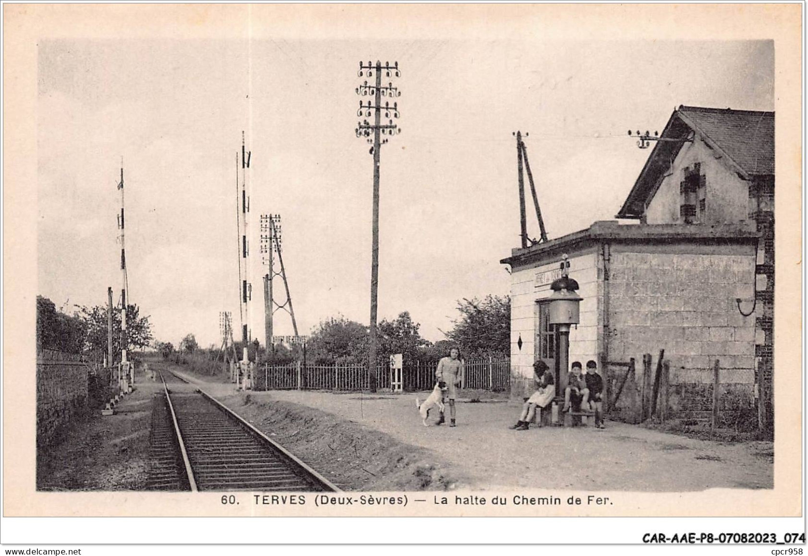 CAR-AAEP8-79-0764 - TERVES - La Halte Du Chemin De Fer - Autres & Non Classés