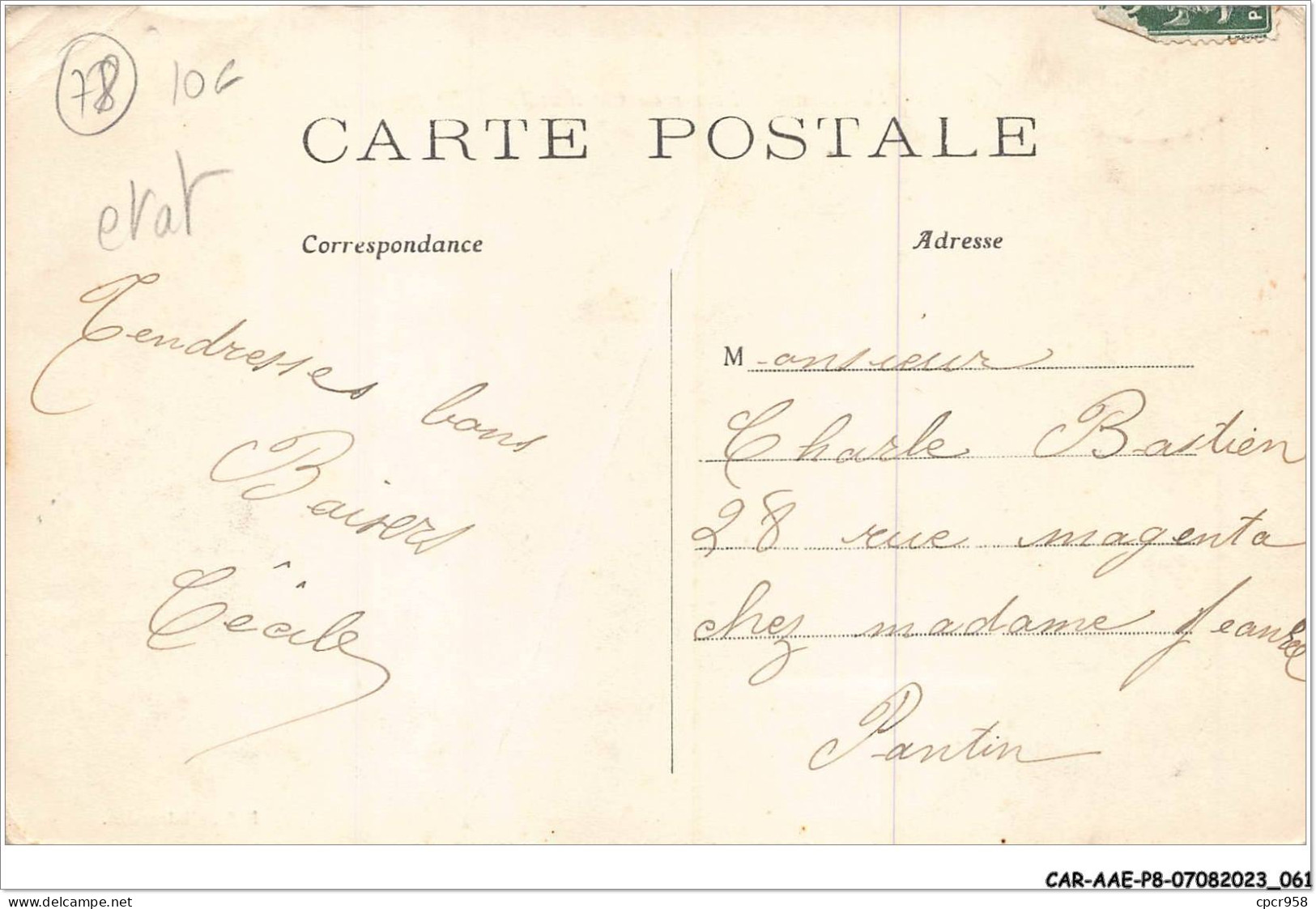 CAR-AAEP8-78-0757 - SONCHAMP - FERME DE CHATONVILLE - Mr LEGENDRE - Carte Vendue En L'etat - Other & Unclassified