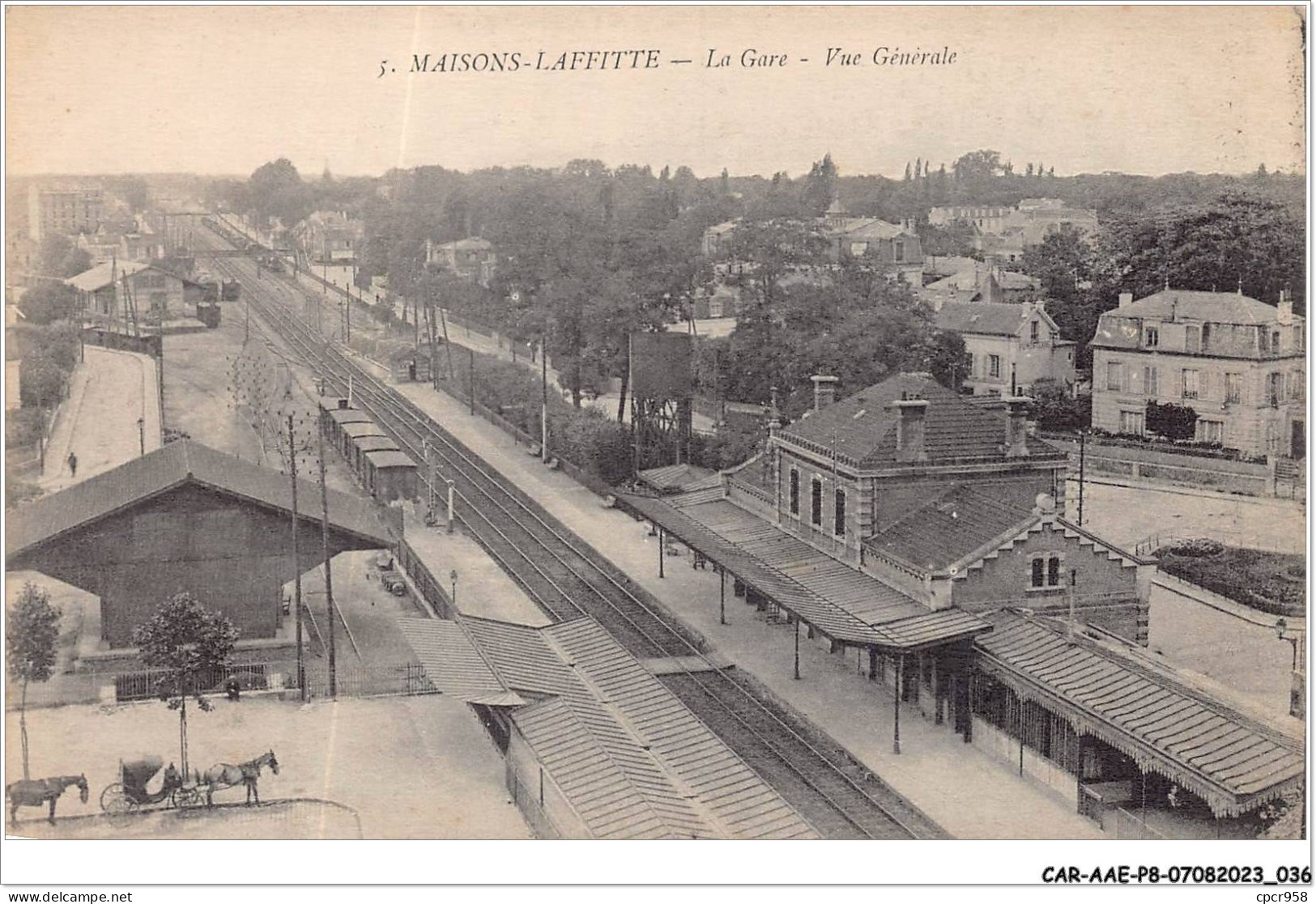 CAR-AAEP8-78-0745 - MAISONS-LAFFITE - La Gare - Vue Generale - Maisons-Laffitte