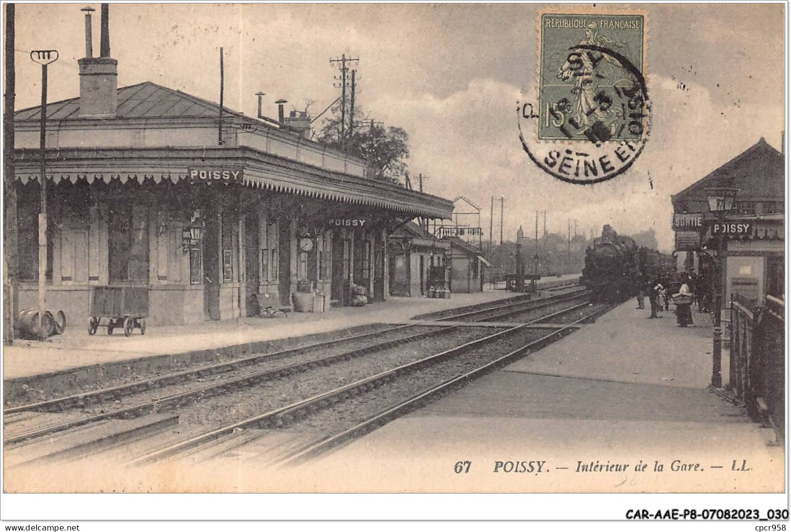 CAR-AAEP8-78-0742 - POISSY - Interieur De La Gare - Train - Poissy