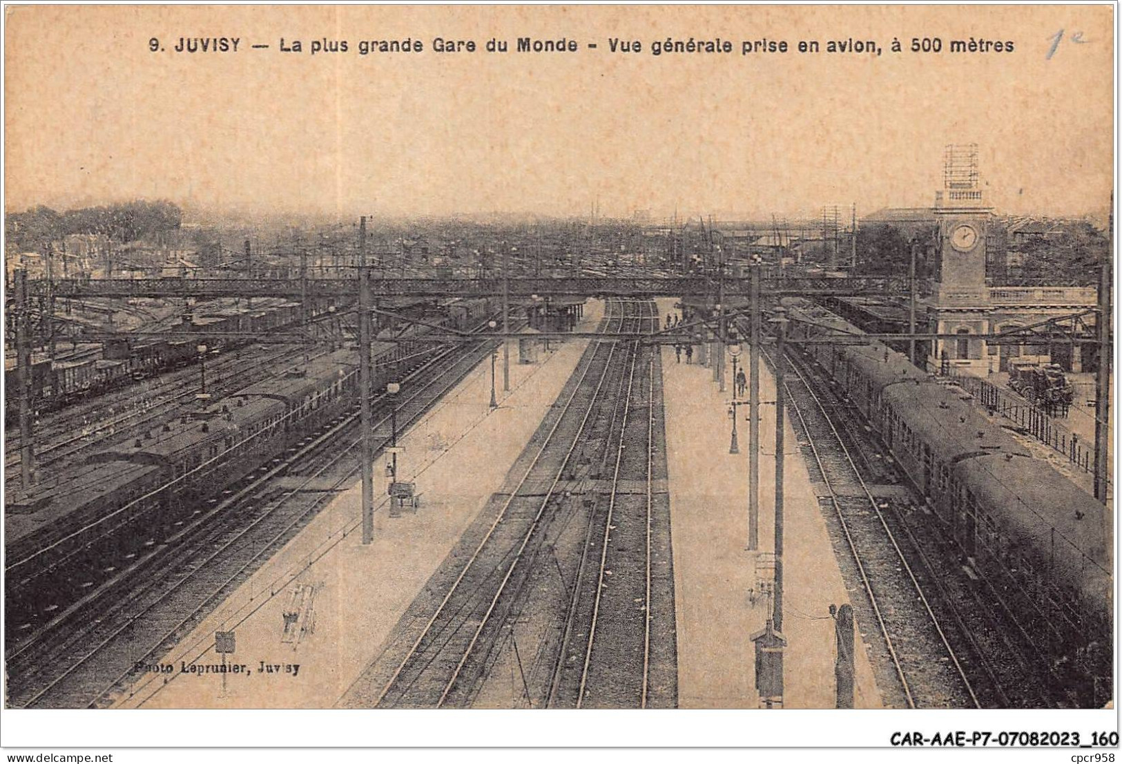 CAR-AAEP7-78-0701 - JUVISY - La Plus Grande Gare Du Monde - Vue Generale Prise En Avion - Autres & Non Classés