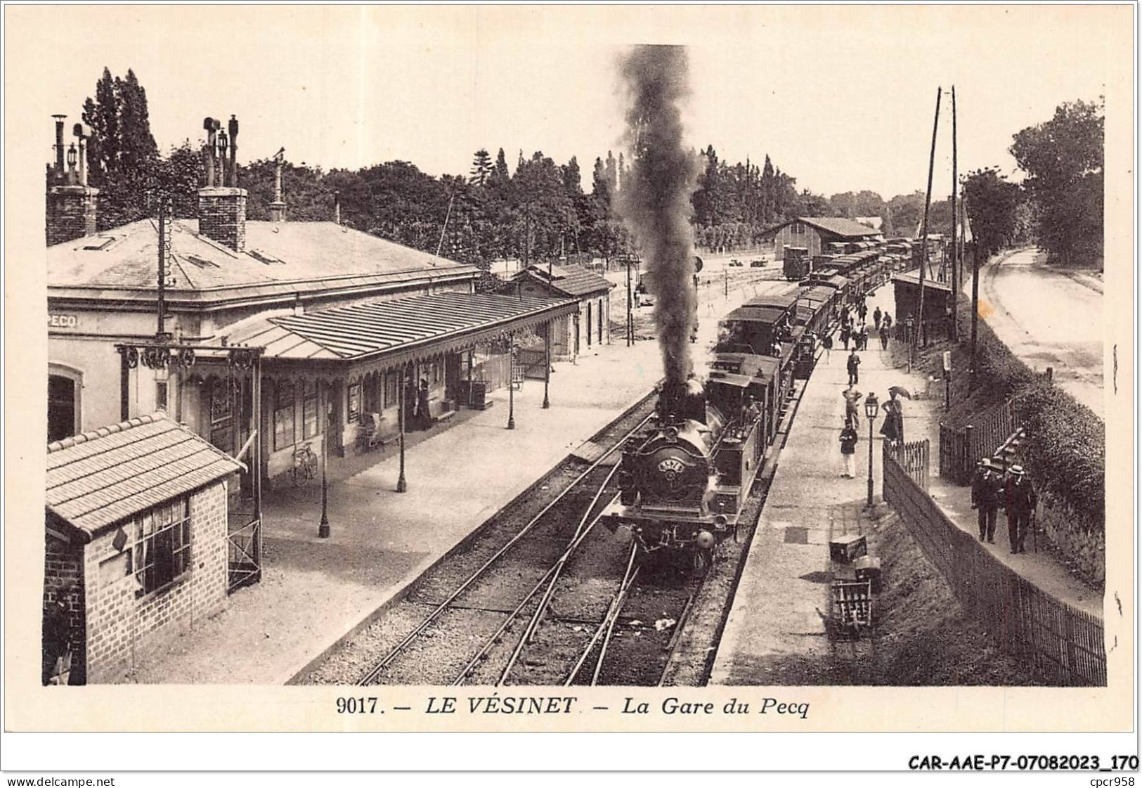 CAR-AAEP7-78-0706 - LE VESINET - La Gare Du Pecq - Train - Le Vésinet