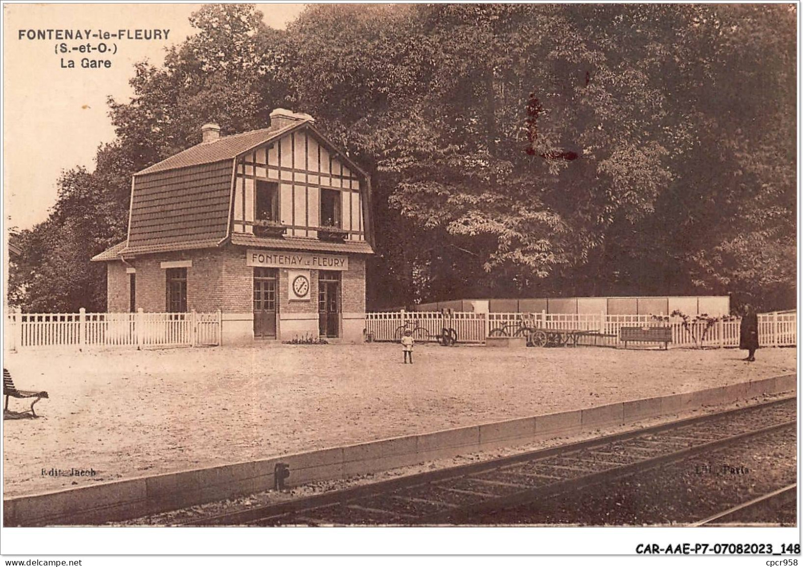 CAR-AAEP7-78-0695 - FONTENAY-LE-FLEURY - La Gare - Autres & Non Classés