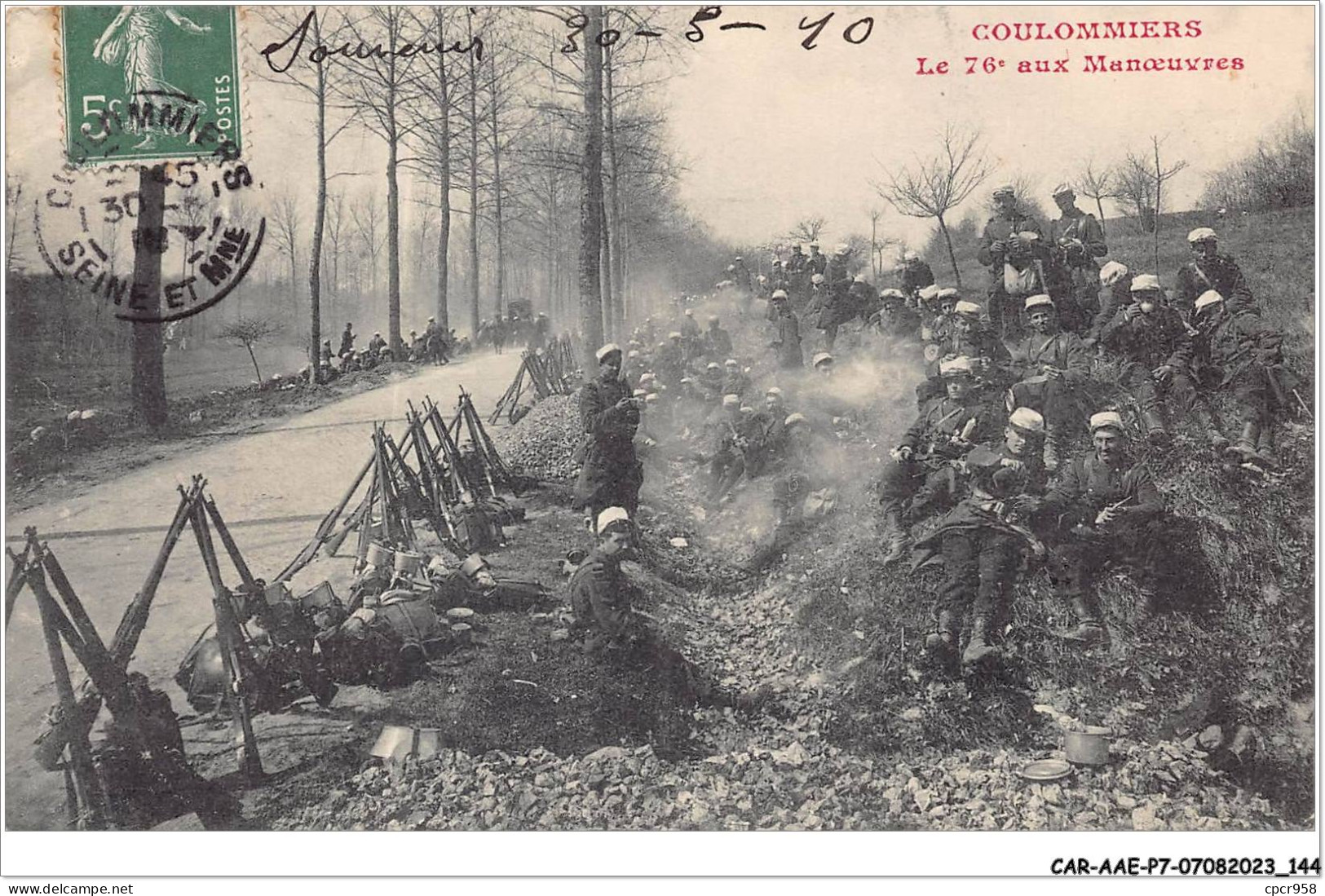CAR-AAEP7-77-0693 - COULOMMIERS - LE 76e Aux Manoeuvres - Coulommiers