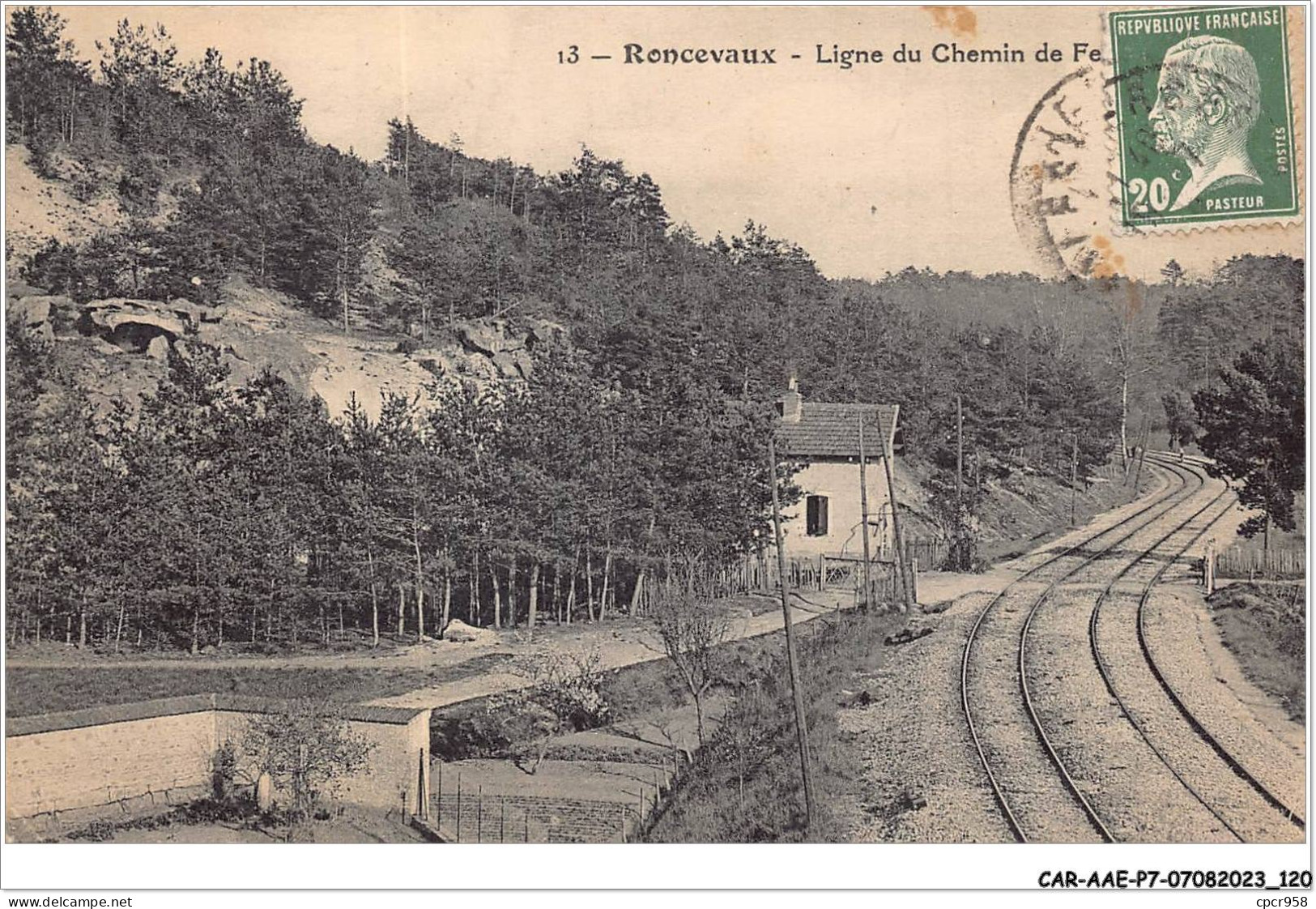 CAR-AAEP7-77-0681 - RONCEVAUX - La Ligne Du Chemin De Fer - Autres & Non Classés