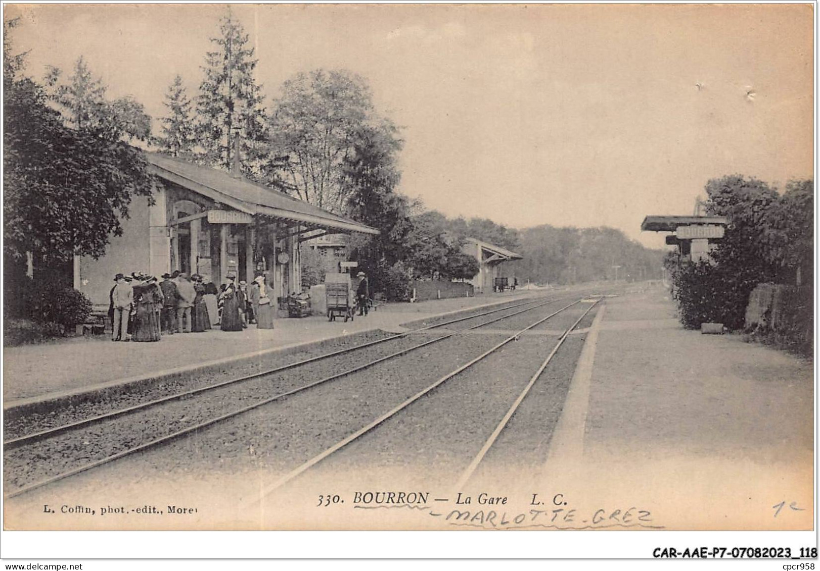 CAR-AAEP7-77-0680 - BOURRON - La Gare - Autres & Non Classés