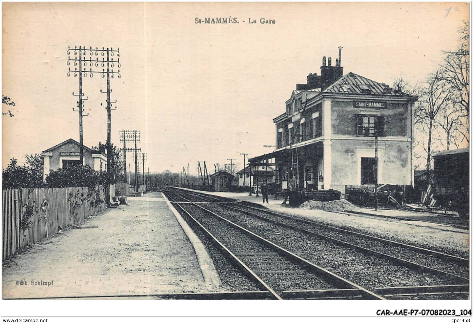 CAR-AAEP7-77-0673 - SAINT-MAMMES -  La Gare  - Saint Mammes