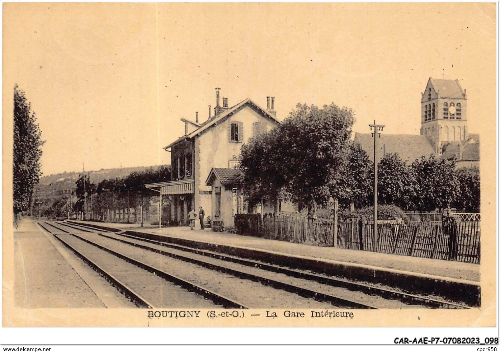 CAR-AAEP7-77-0670 - BOUTIGNY -  La Gare Interieure - Sonstige & Ohne Zuordnung