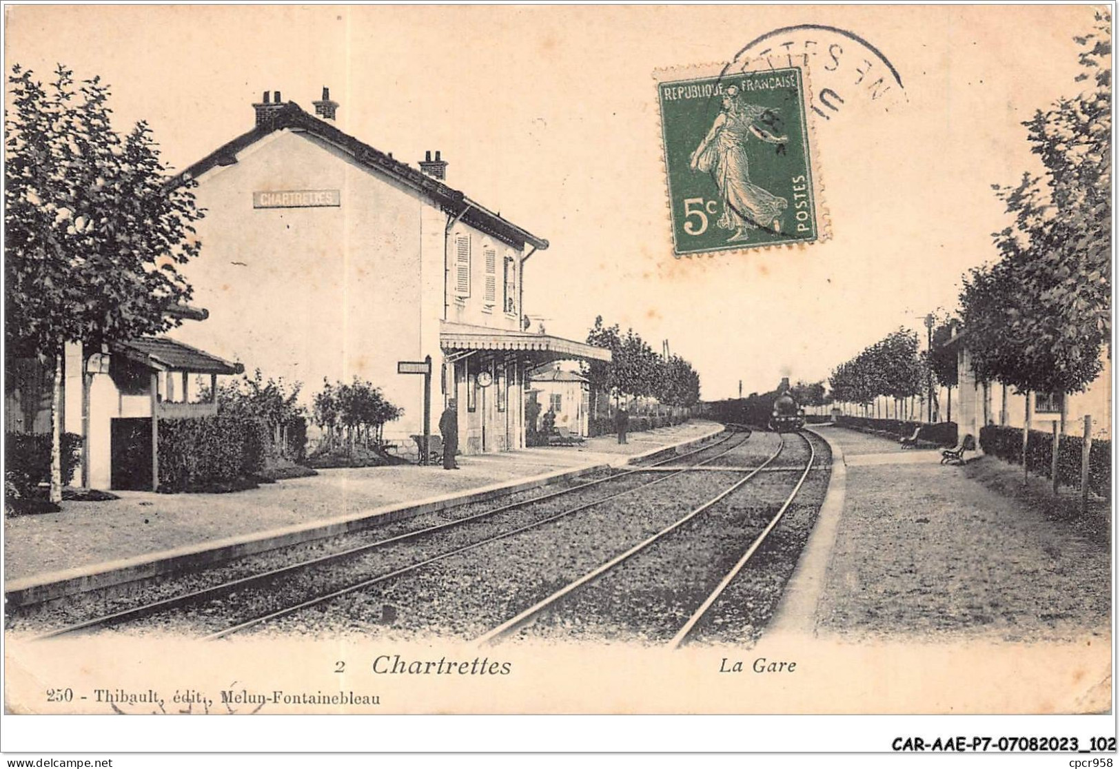 CAR-AAEP7-77-0672 - CHARTRETTES -  La Gare - Train - Sonstige & Ohne Zuordnung