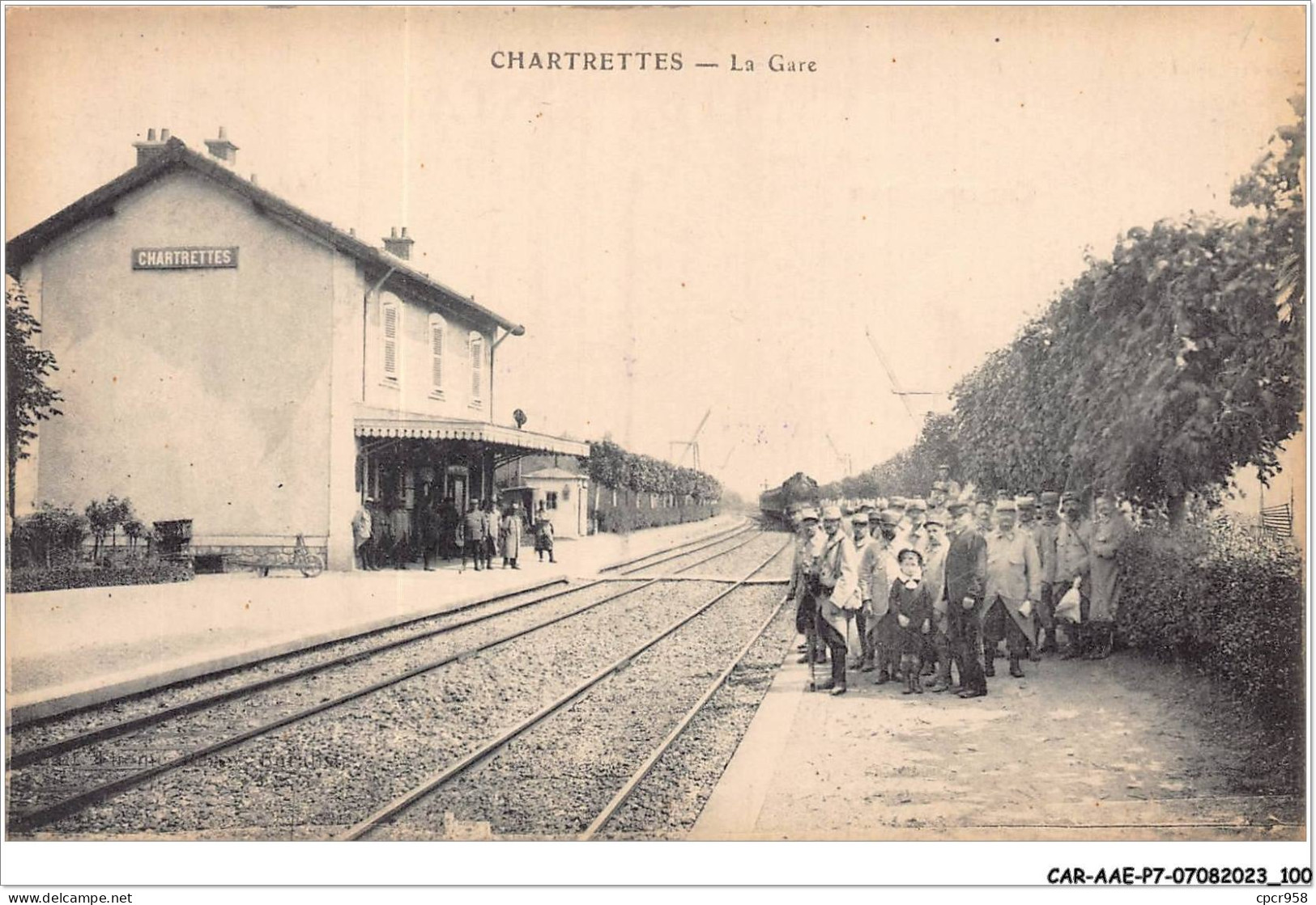 CAR-AAEP7-77-0671 - CHARTRETTES -  La Gare  - Autres & Non Classés