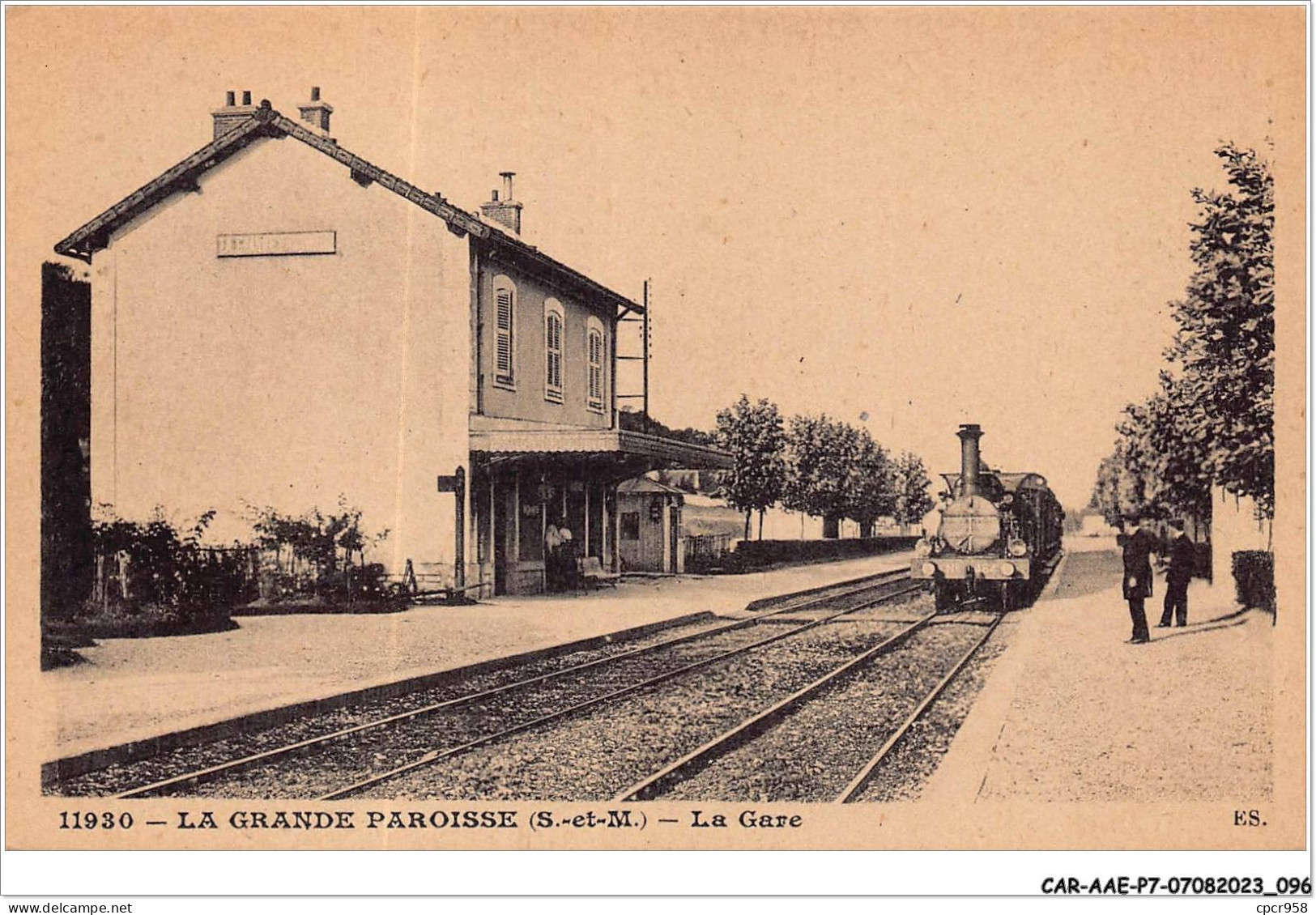 CAR-AAEP7-77-0669 - LA GRANDE PAROISSE -  La Gare - Train - Autres & Non Classés