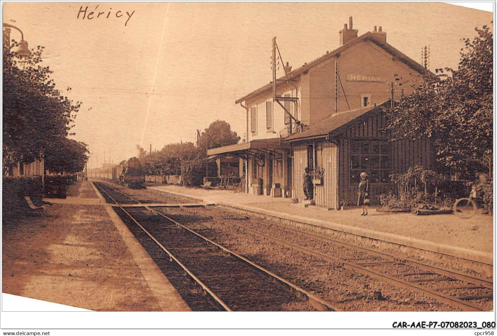 CAR-AAEP7-77-0661 - HERICY - La Gare - Autres & Non Classés