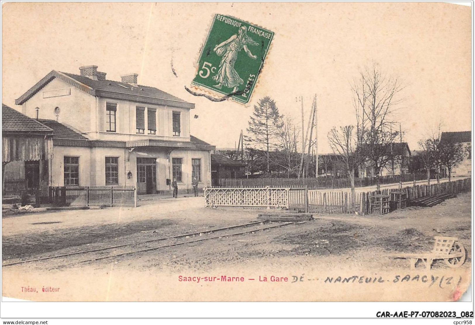 CAR-AAEP7-77-0662 - SAACY-SUR-MARNE - La Gare - Carte Vendue En L'etat - Sonstige & Ohne Zuordnung