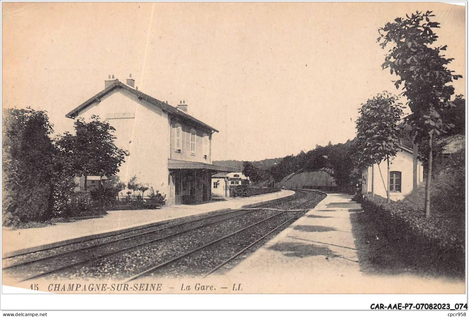 CAR-AAEP7-77-0658 - CHAMPAGNE-SUR-SEINE - La Gare  - Champagne Sur Seine