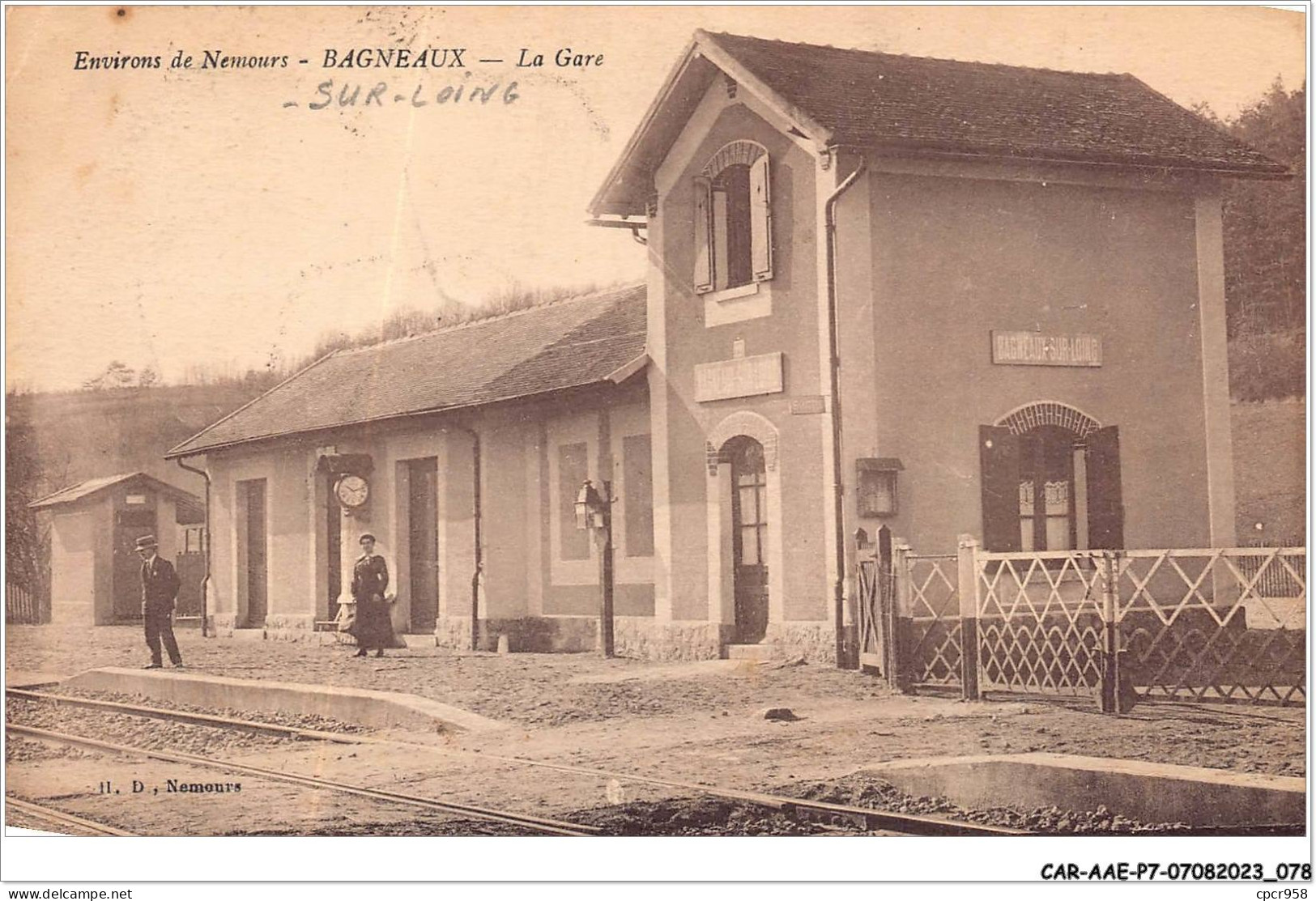 CAR-AAEP7-77-0660 - Environs De Nemours - BAGNEAUX - La Gare - Bagneaux Sur Loing