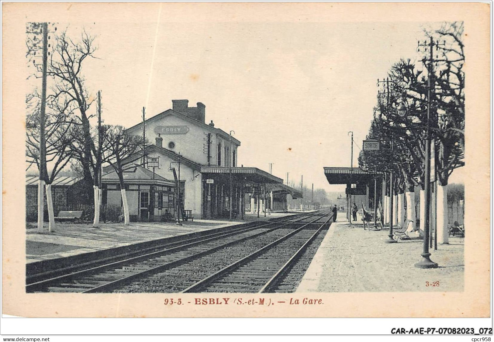 CAR-AAEP7-77-0657 - ESBLY - La Gare  - Esbly