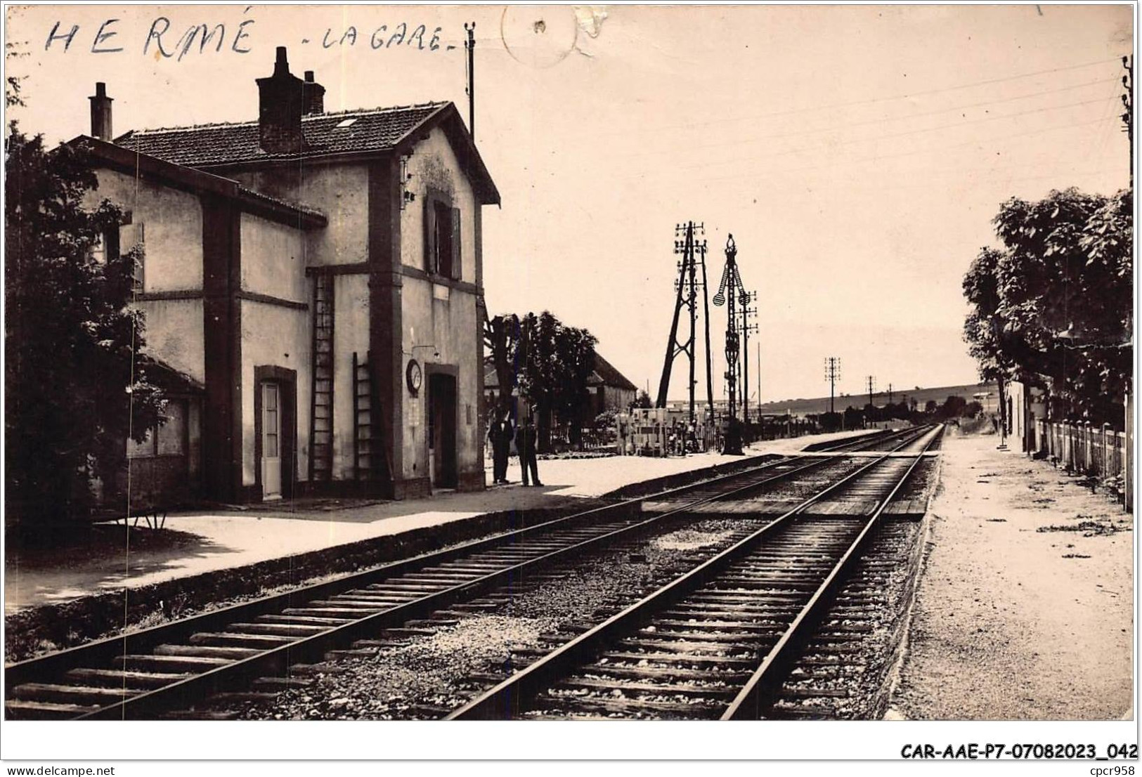 CAR-AAEP7-77-0642 - HERME - La Gare - Sonstige & Ohne Zuordnung