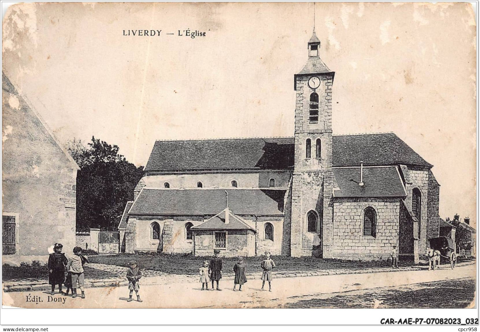 CAR-AAEP7-77-0637 - LIVERDY - L'eglise - Carte Vendue En L'etat - Autres & Non Classés