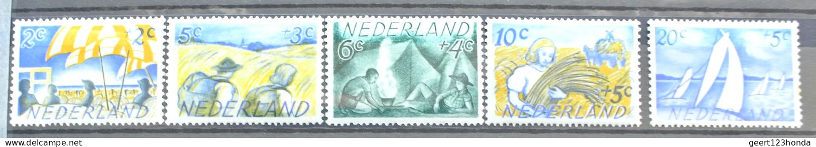 NIEDERLANDE 1949 " SOMMERMARKEN" 516/520Michelnr Sehr Schon Postfrisch € 15,00 - Neufs