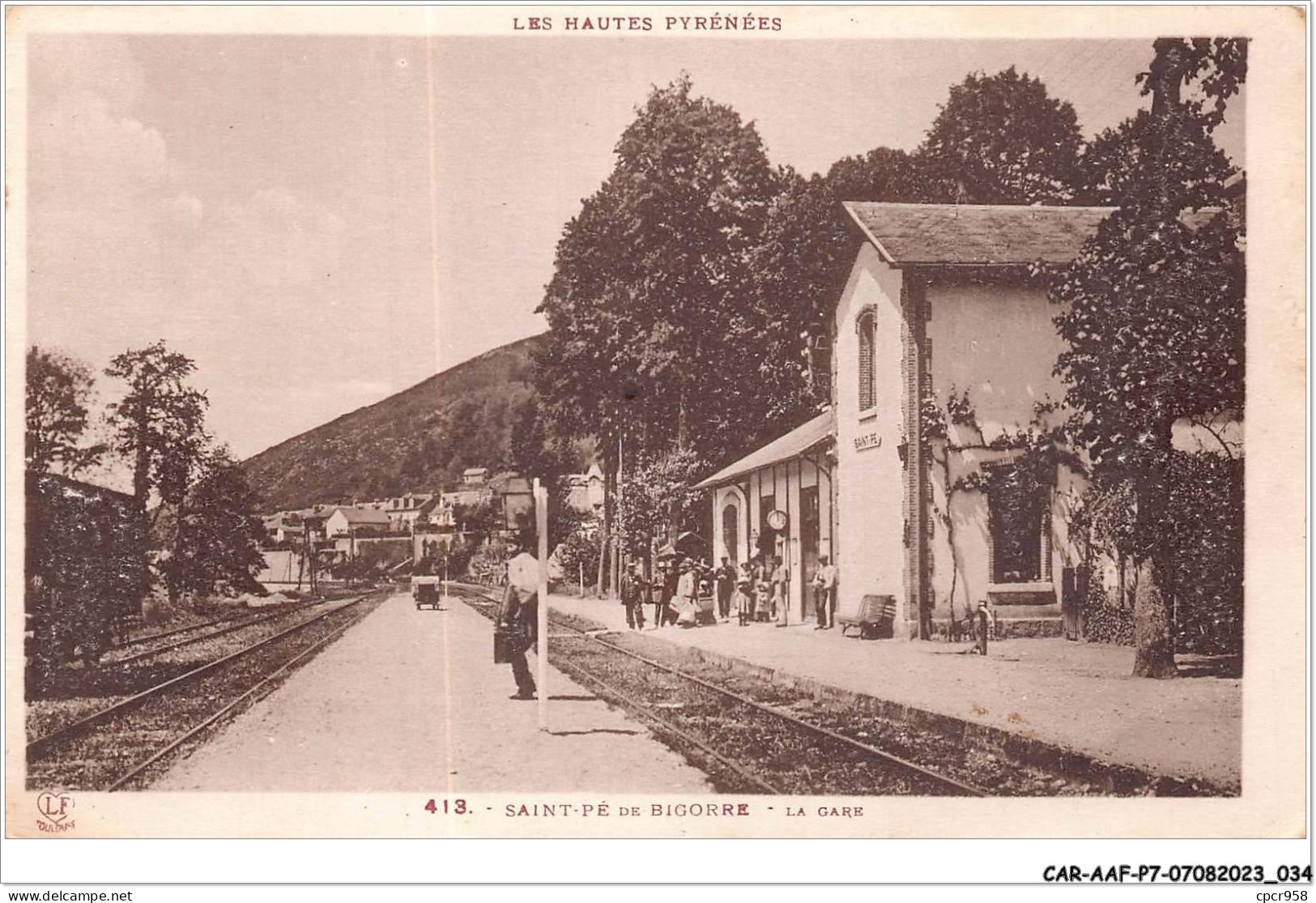 CAR-AAFP7-65-0574 - SAINT-PE DE BIGORRE - La Gare - Carte Souple - Saint Pe De Bigorre