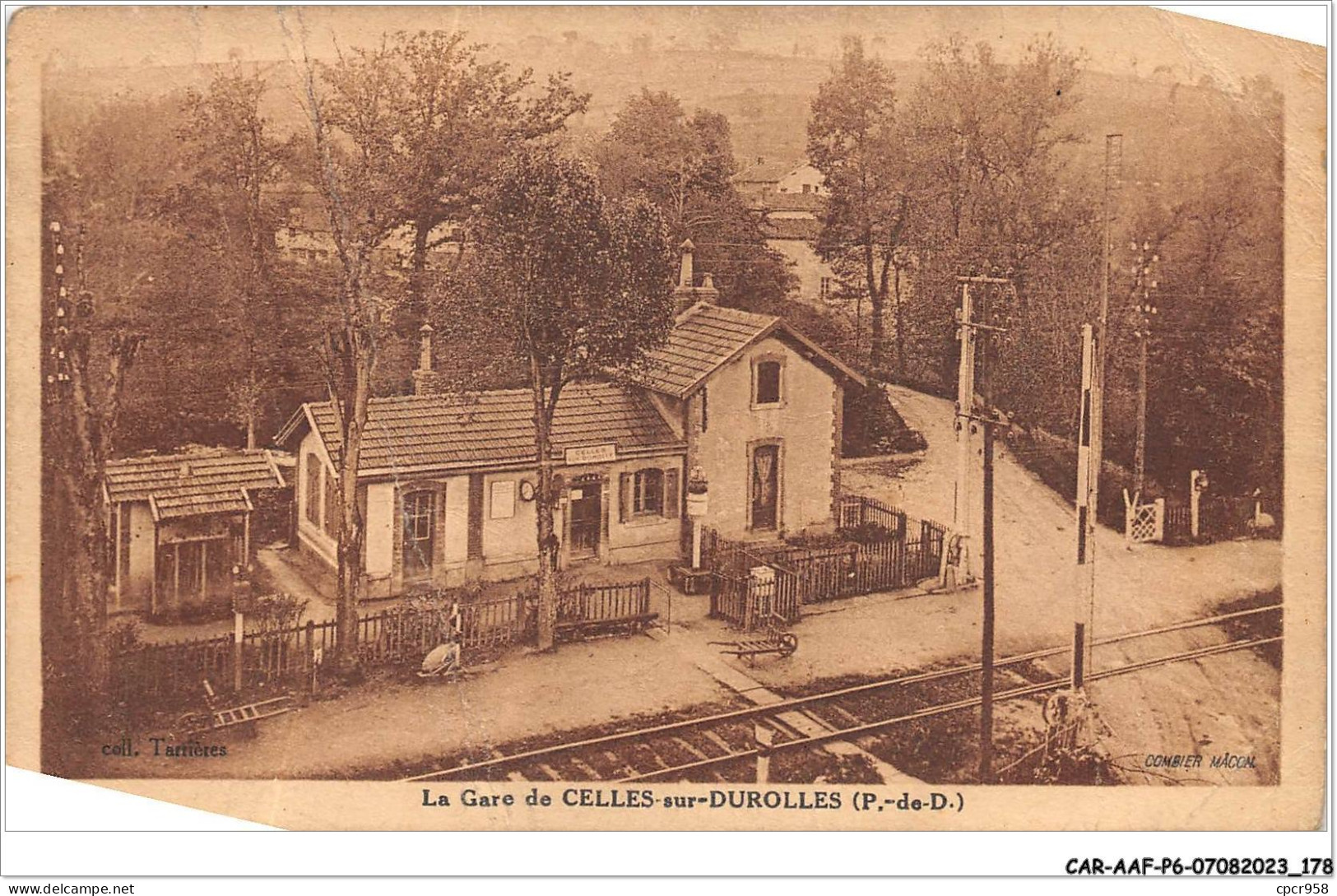 CAR-AAFP6-63-0548 - La Gare De CELLES-SUR-DUROLLES - Carte Pliee, Vendue En L'etat - Other & Unclassified