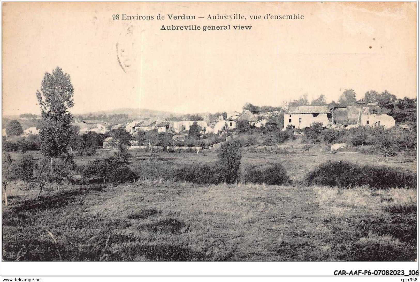 CAR-AAFP6-55-0512 - Environs De VERDUN - AUBREVILLE - Vue D'ensemble - Verdun