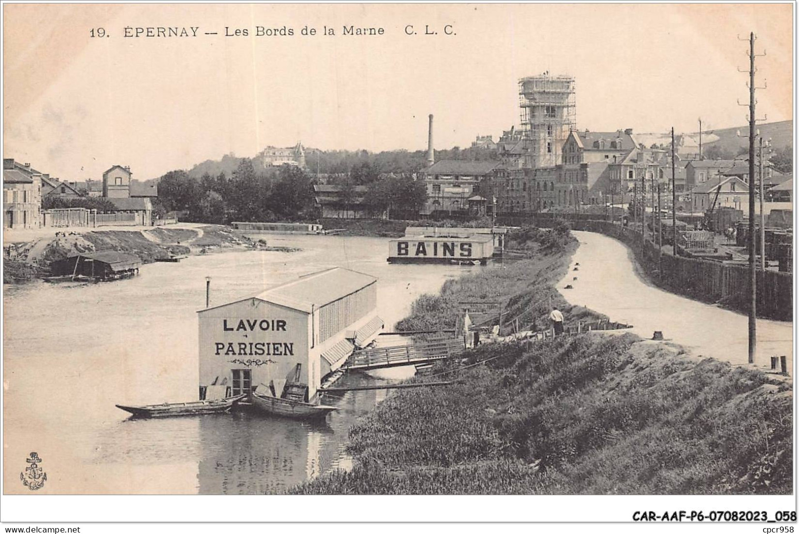 CAR-AAFP6-51-0488 - EPERNAY - Les Bords De La Marne - Lavoir Parisien, Bains - Epernay