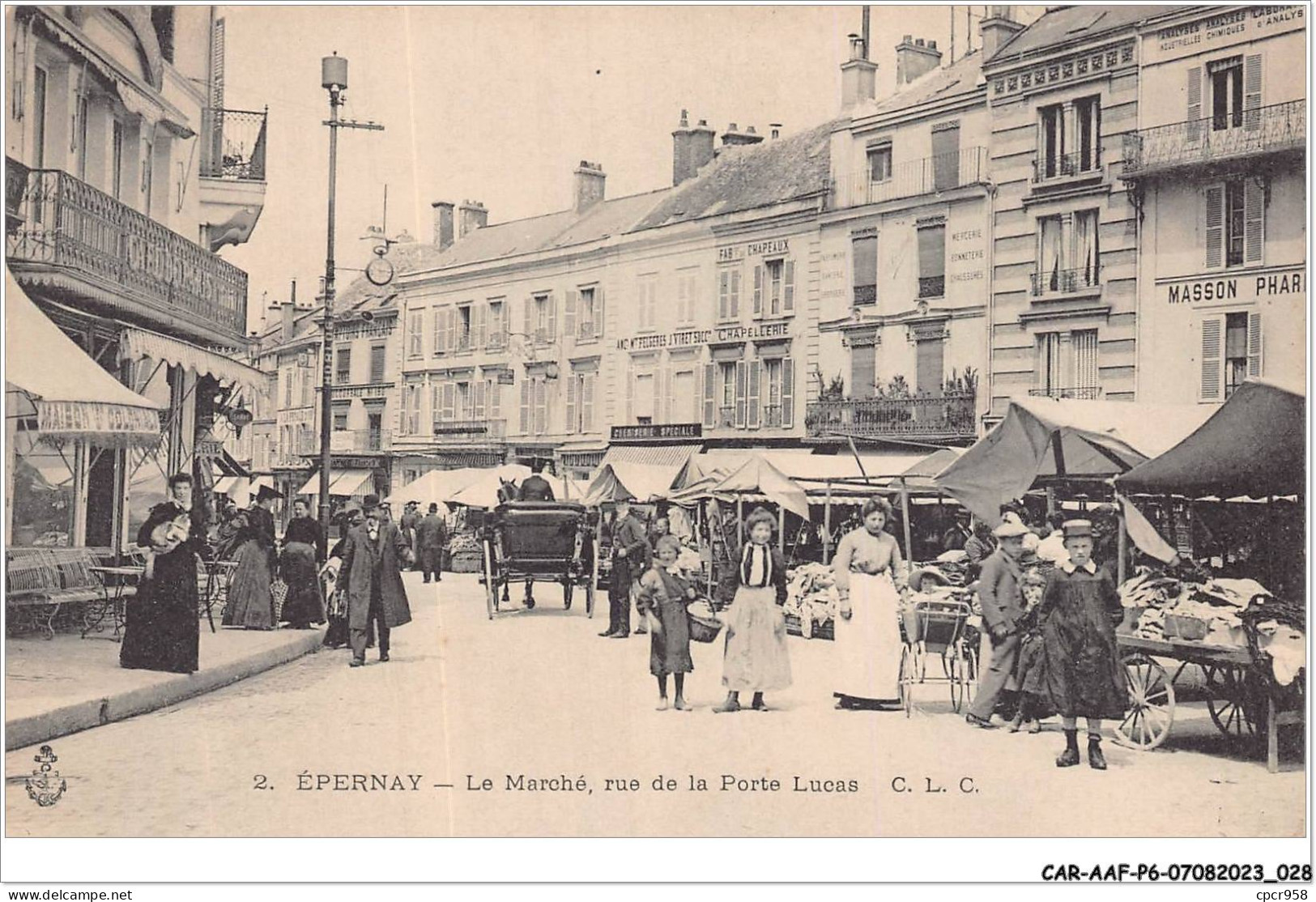 CAR-AAFP6-51-0473 - EPERNAY - Le Marché - Rue De La Porte Lucas - Esternay