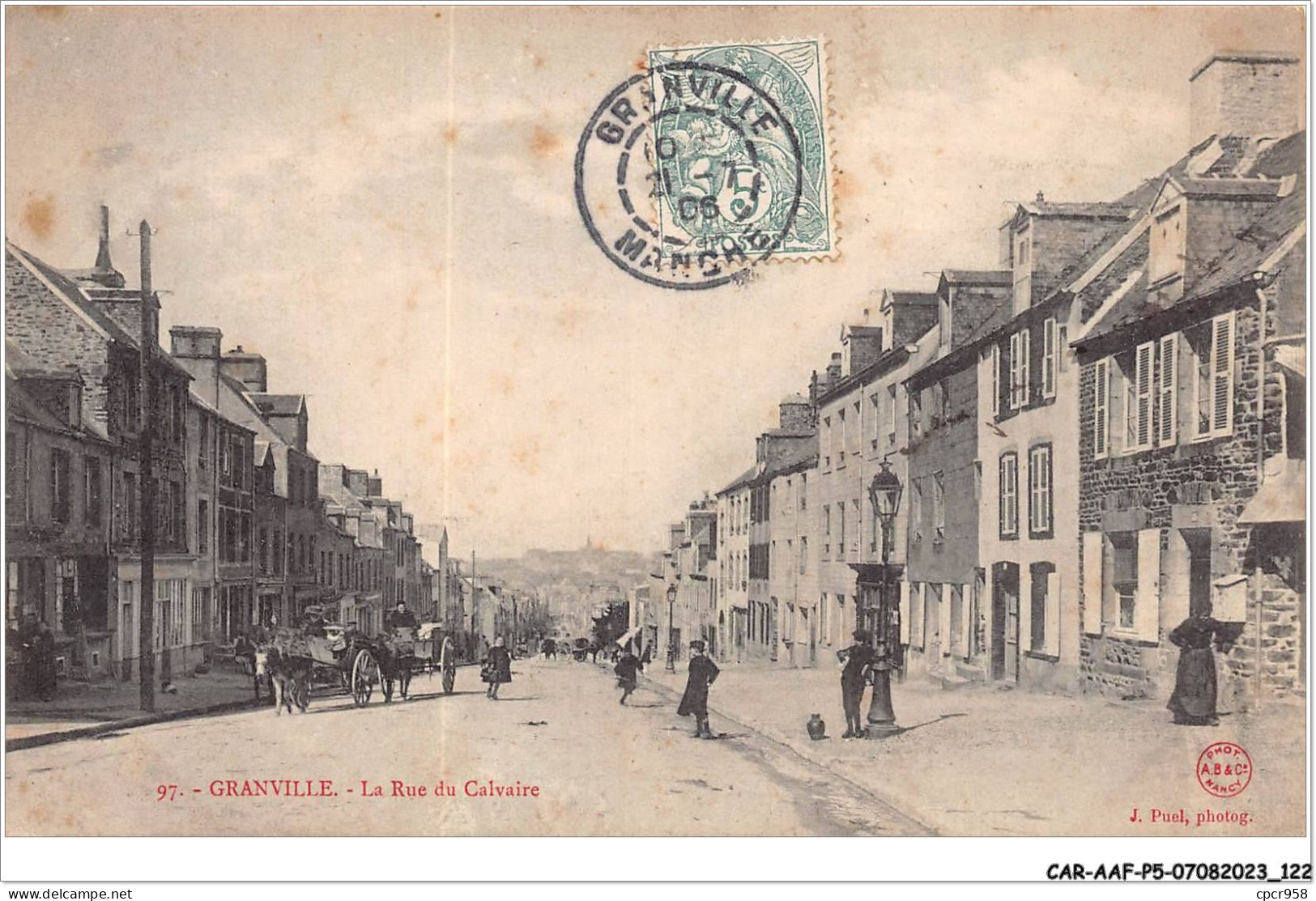 CAR-AAFP5-50-0432 - GRANVILLE - La Rue Du Calvaire - Granville