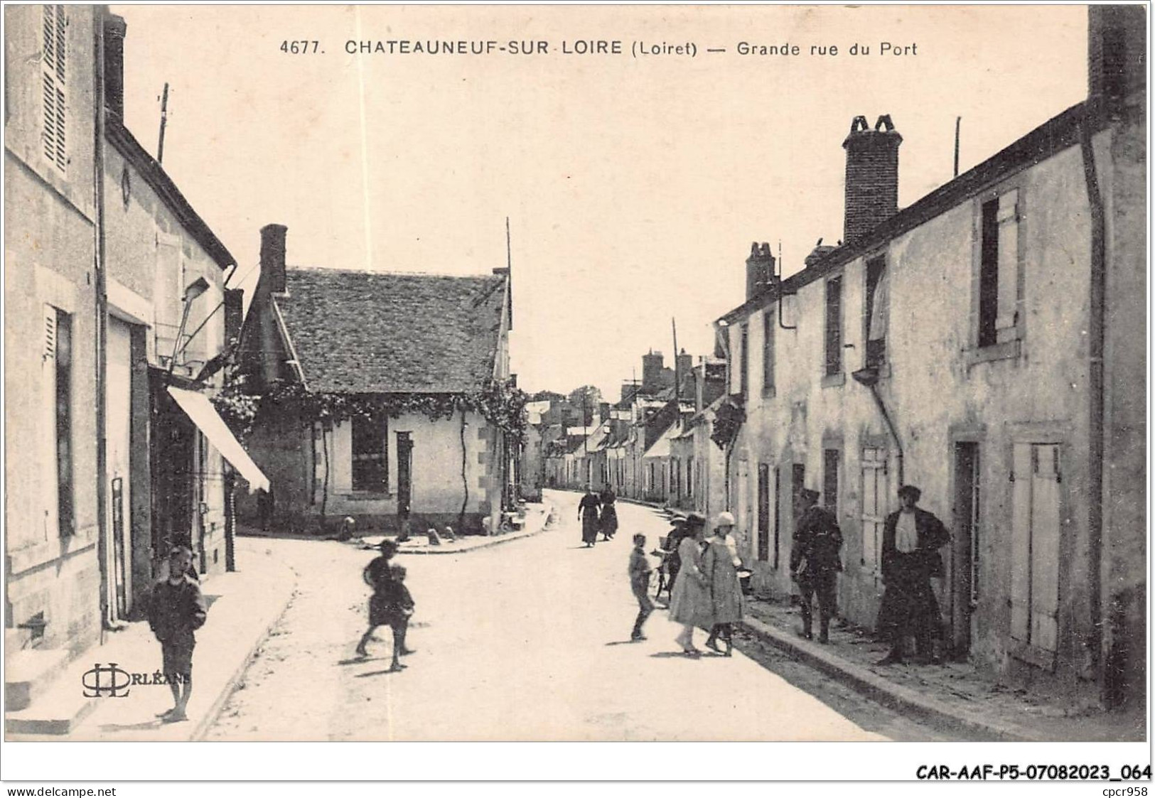 CAR-AAFP5-45-0403 - CHATEAUNEUF-SUR-LOIRE - Grande Rue Du Port - Autres & Non Classés