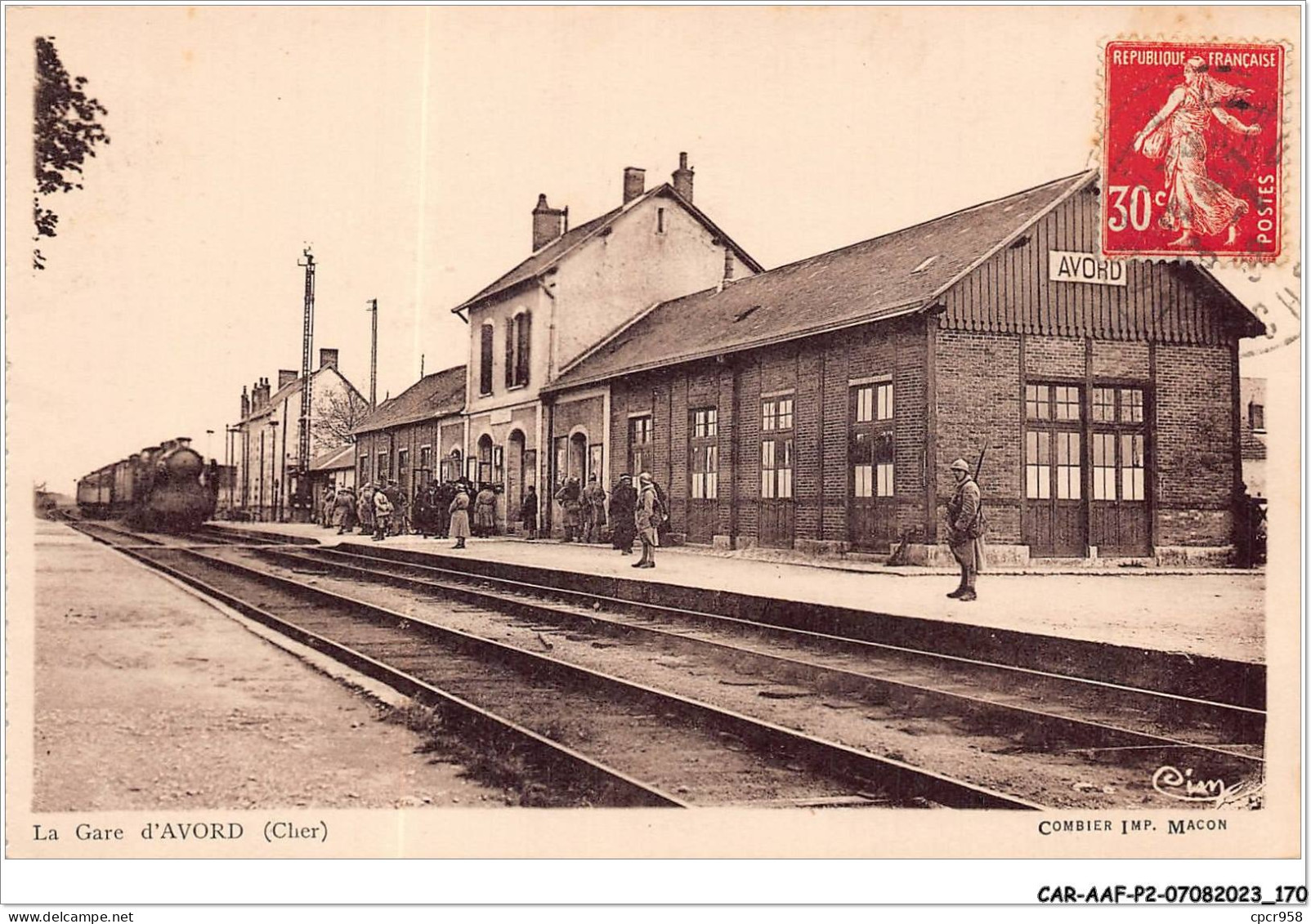 CAR-AAFP2-18-0179 - La Gare D'AVORD - Train - Avord