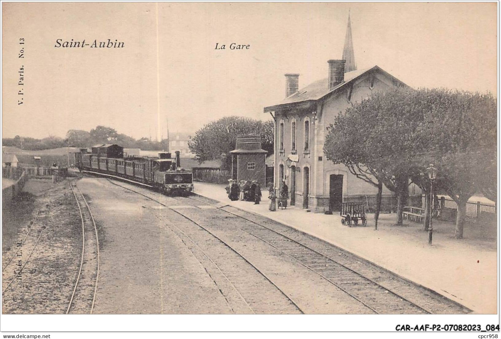 CAR-AAFP2-14-0136 - SAINT-AUBIN - La Gare - Train - Saint Aubin