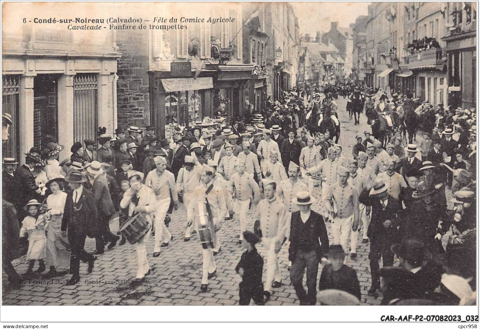 CAR-AAFP2-14-0110 - CONDE-SUR-NOIREAU - Fête Du Comice Agricole - Cavalcade - Fanfare De Trompettes - Andere & Zonder Classificatie