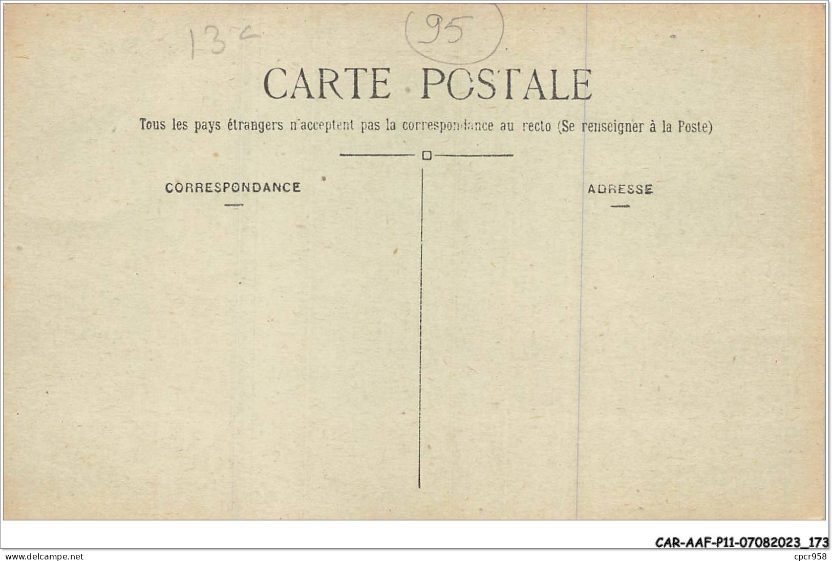 CAR-AAFP11-95-1017 - CHAPONVAL - Hôtel De La Halle Et Rue De Pontoise  - Andere & Zonder Classificatie