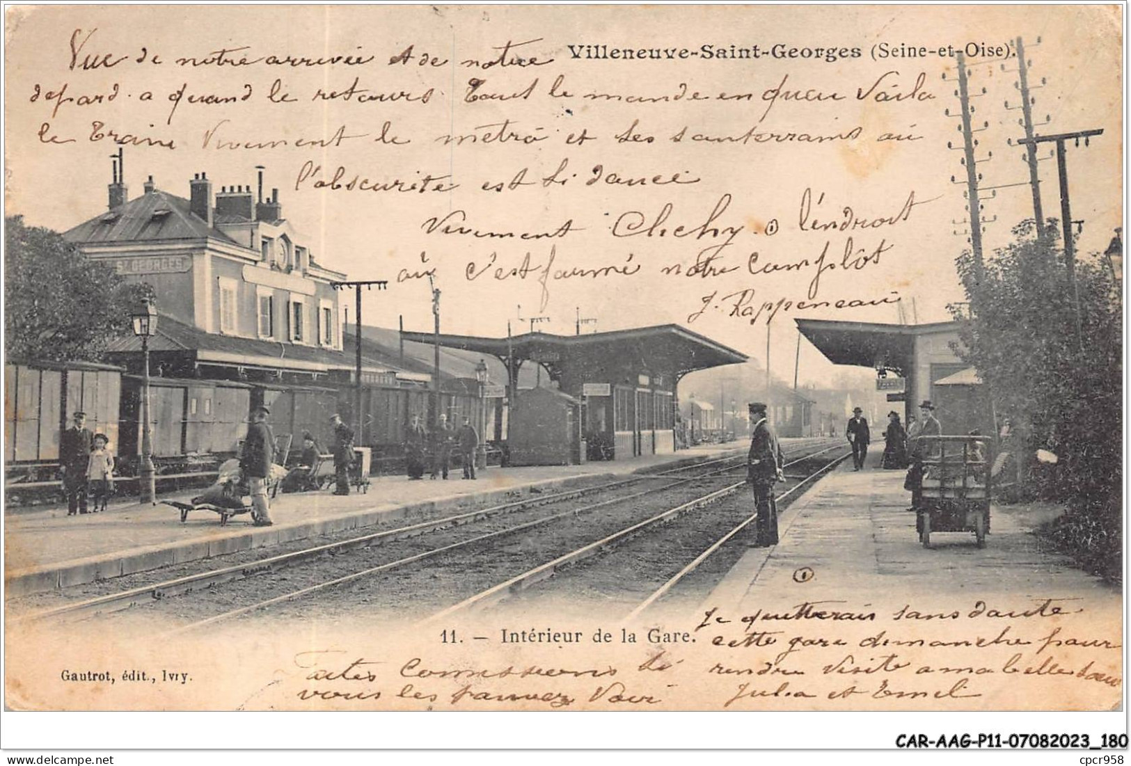 CAR-AAGP11-94-1087 - VILLENEUVE-SAINT-GEORGES - Interieur De La Gare  - Villeneuve Saint Georges
