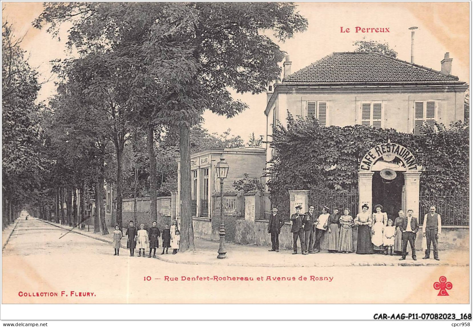 CAR-AAGP11-94-1081 - LE PERREUX - Rue Denfert-Roehereau Et Avenue De Rosny - Cafe - Le Perreux Sur Marne